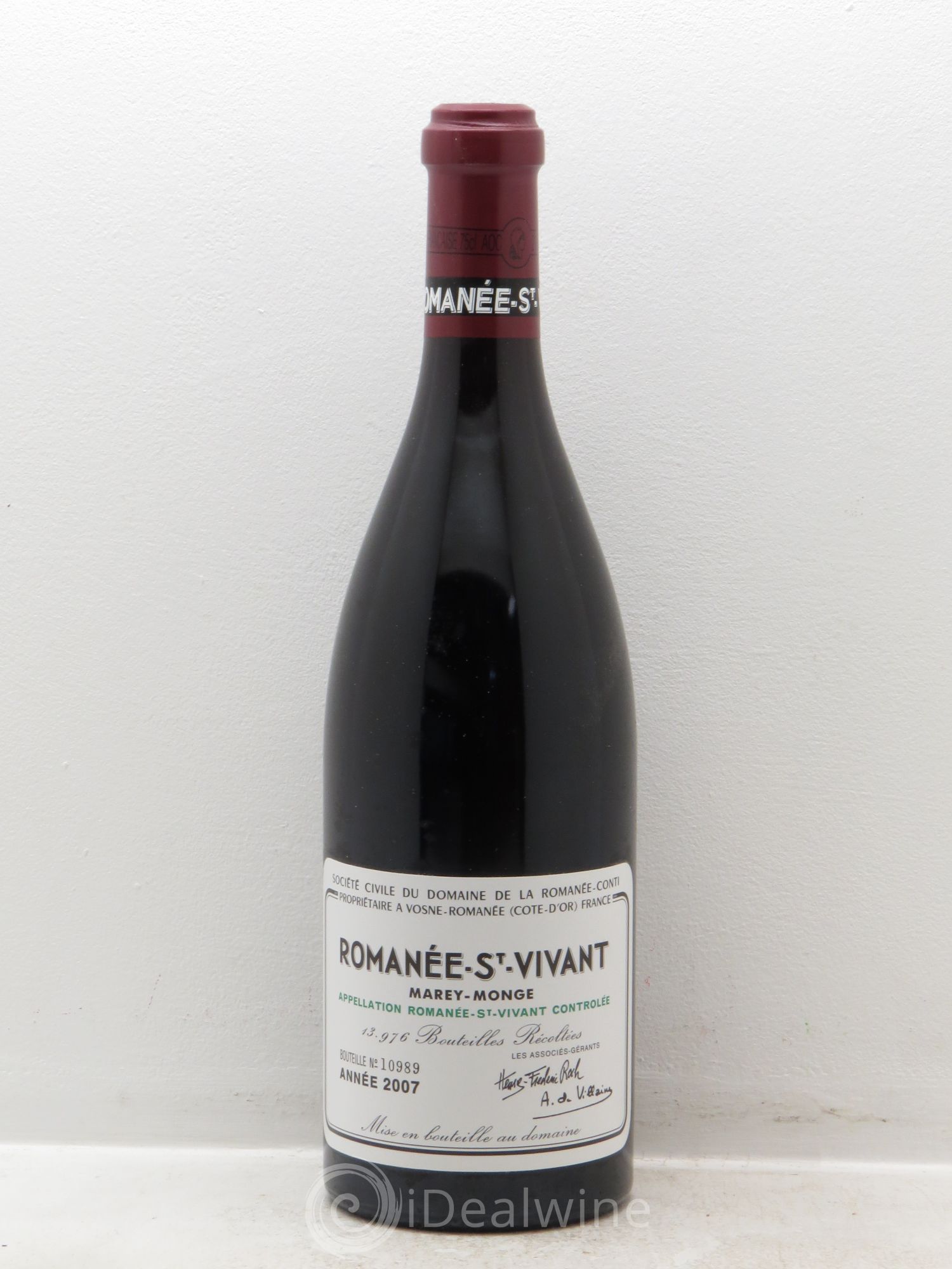 Romanée-Saint-Vivant Grand Cru Domaine de la Romanée-Conti 2007 - Lot de 1 bouteille - 0