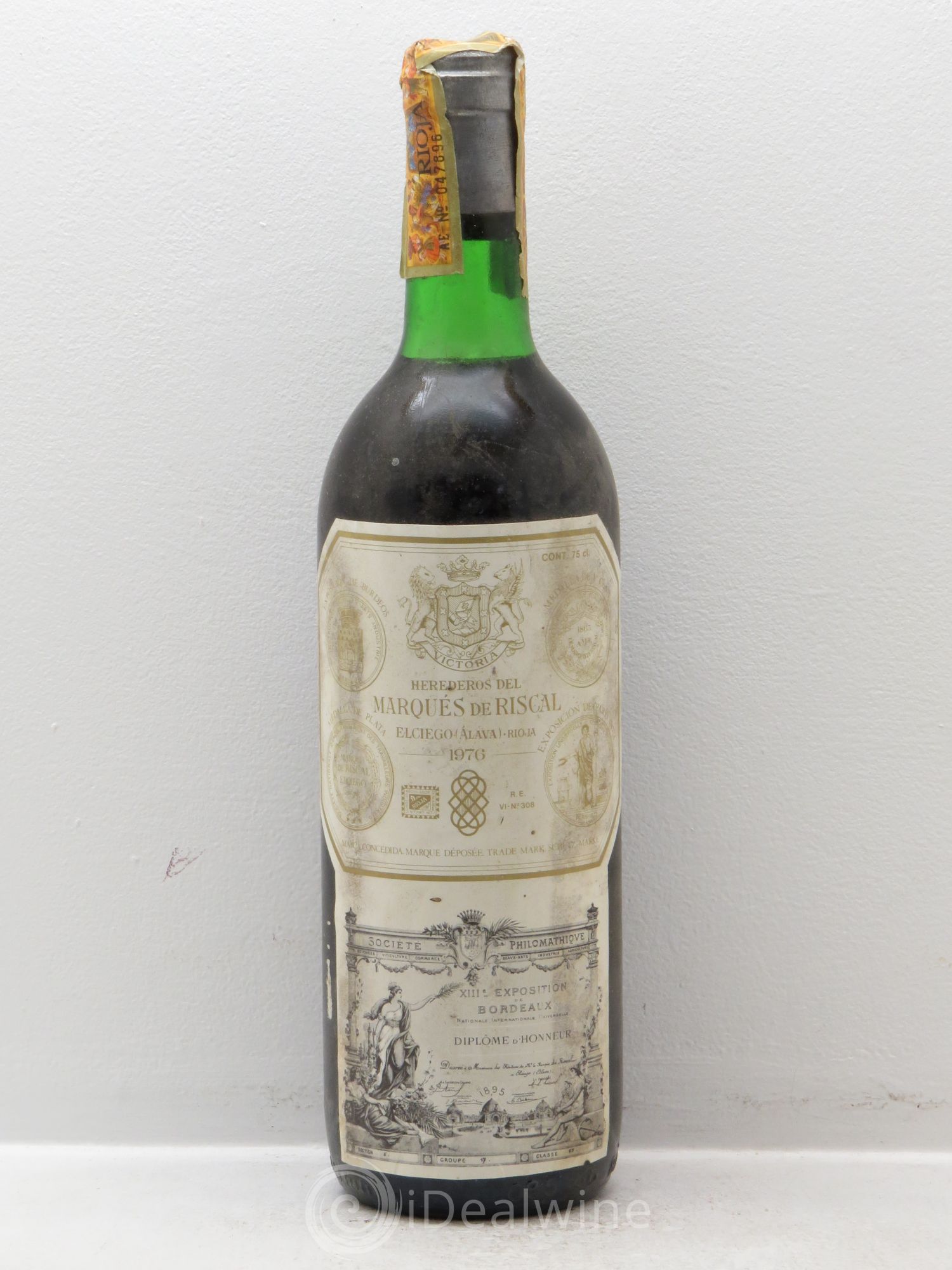 Rioja DOCA Reserva Marqués de Riscal (ohne Mindestpreis) 1976 - Posten von 1 Flasche - 0