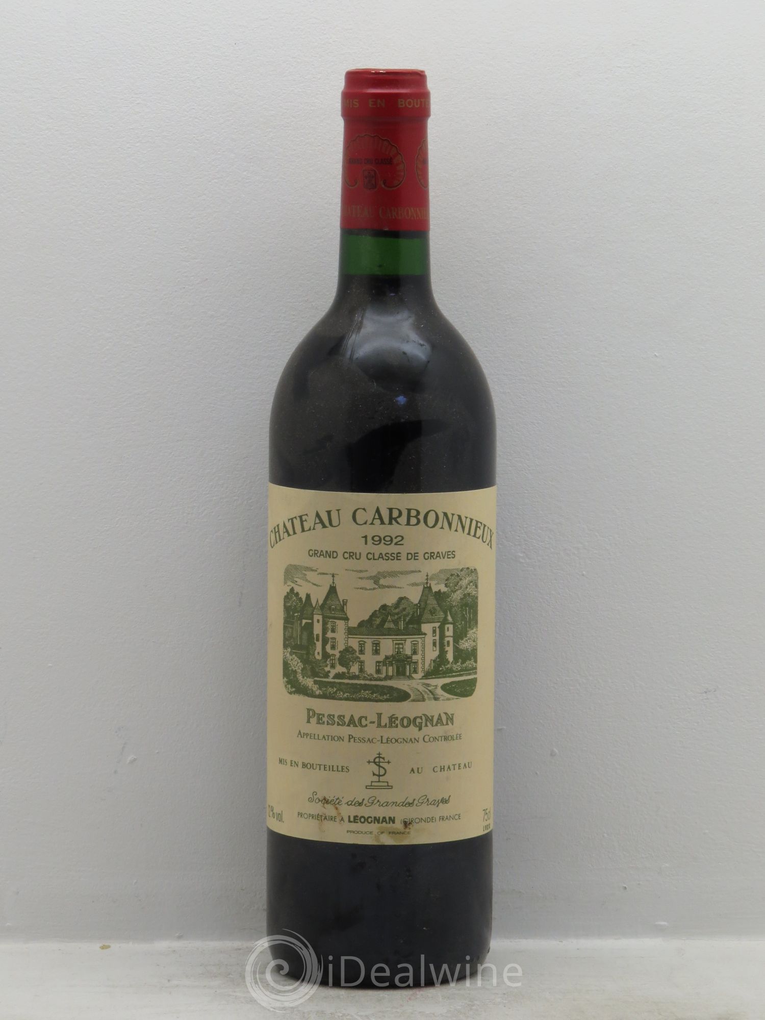 Château Carbonnieux Cru Classé de Graves 1992 - Lot de 6 bouteilles - 0