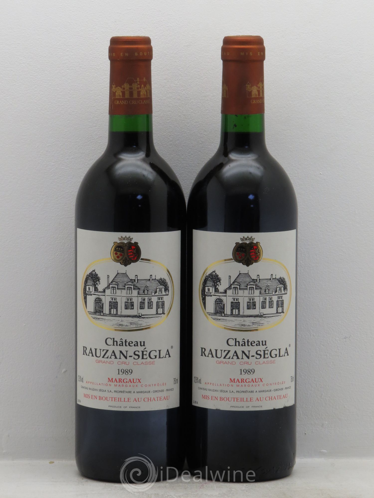 Château Rauzan Ségla Grand Cru Classé 1989 - Lot de 2 bouteilles - 0
