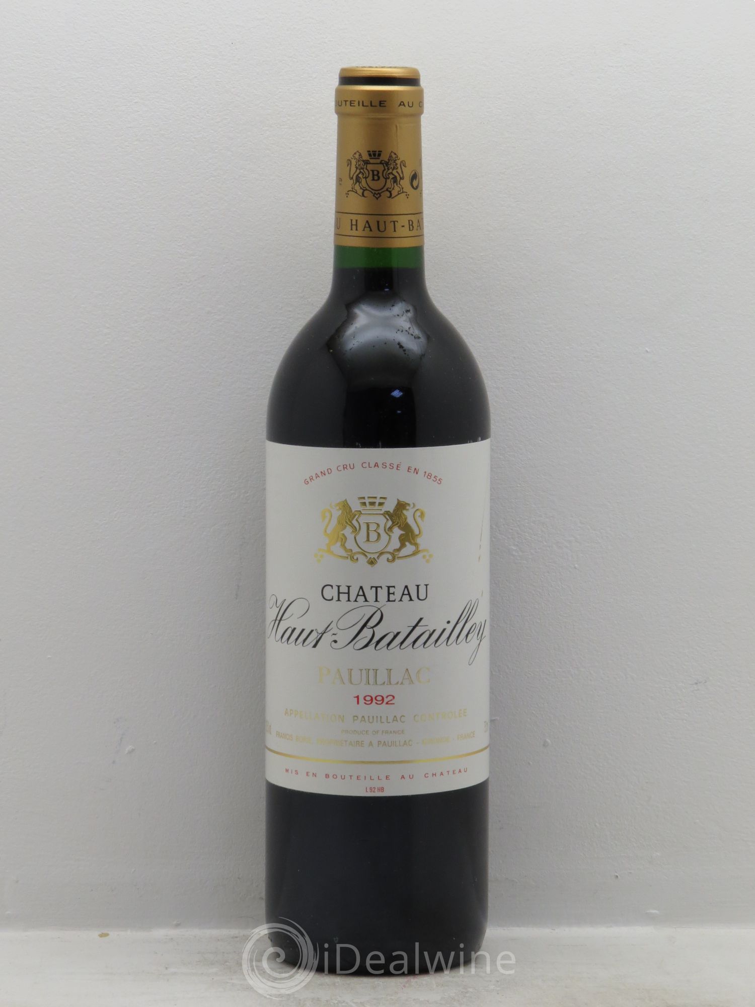Château Haut Batailley 5ème Grand Cru Classé 1992 - Lot de 6 bouteilles - 0