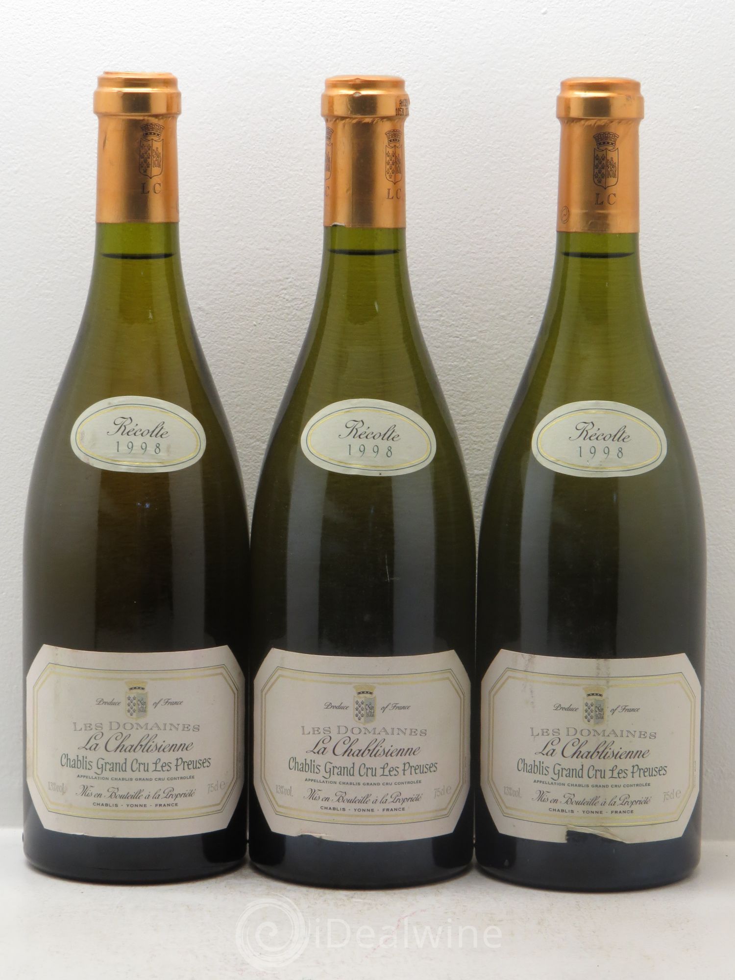 Chablis Grand Cru 1998 - Lot de 3 bouteilles - 0