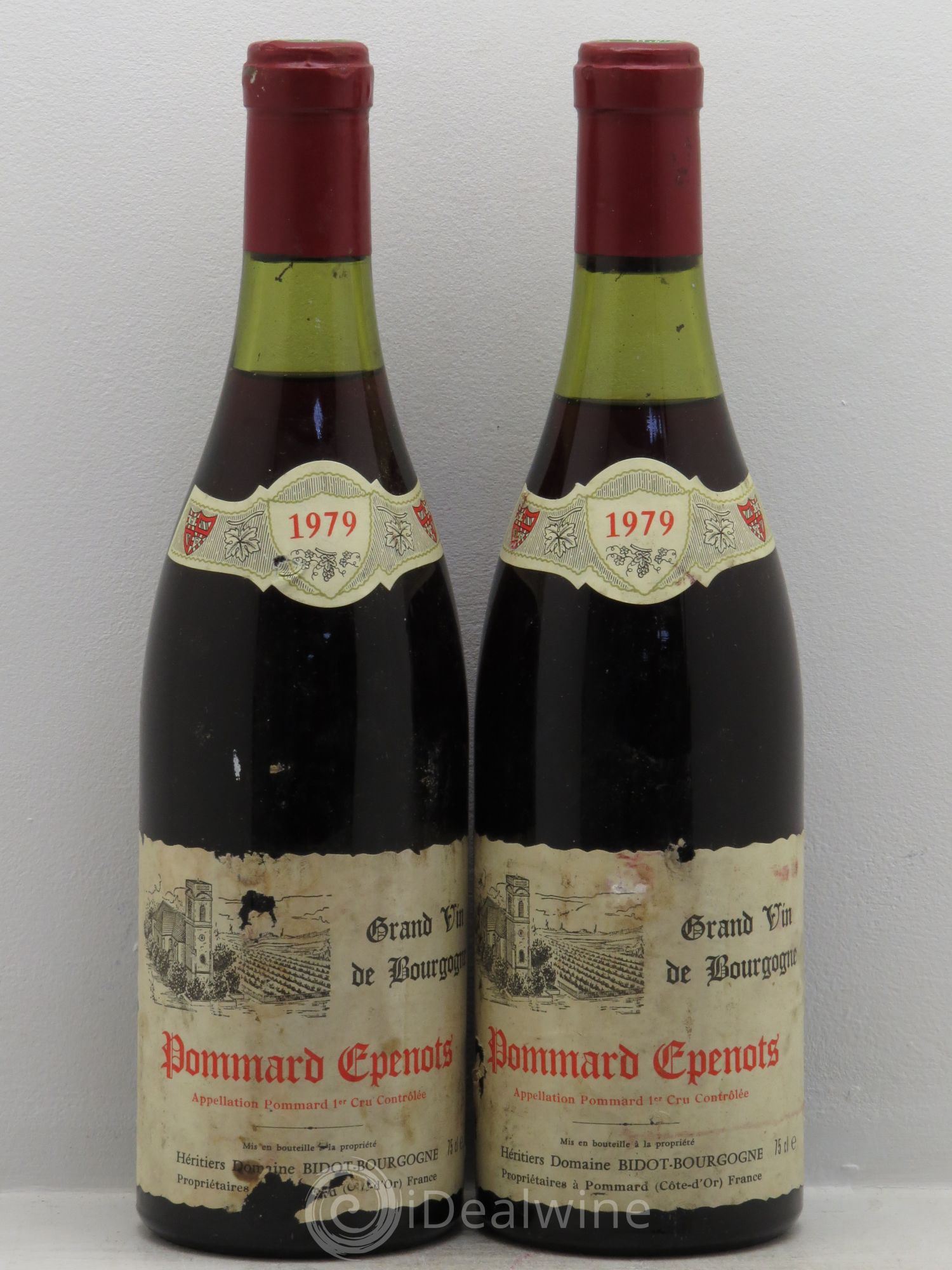 Pommard 1er Cru Domaine Bidot 1979 - Posten von 2 Flaschen - 0