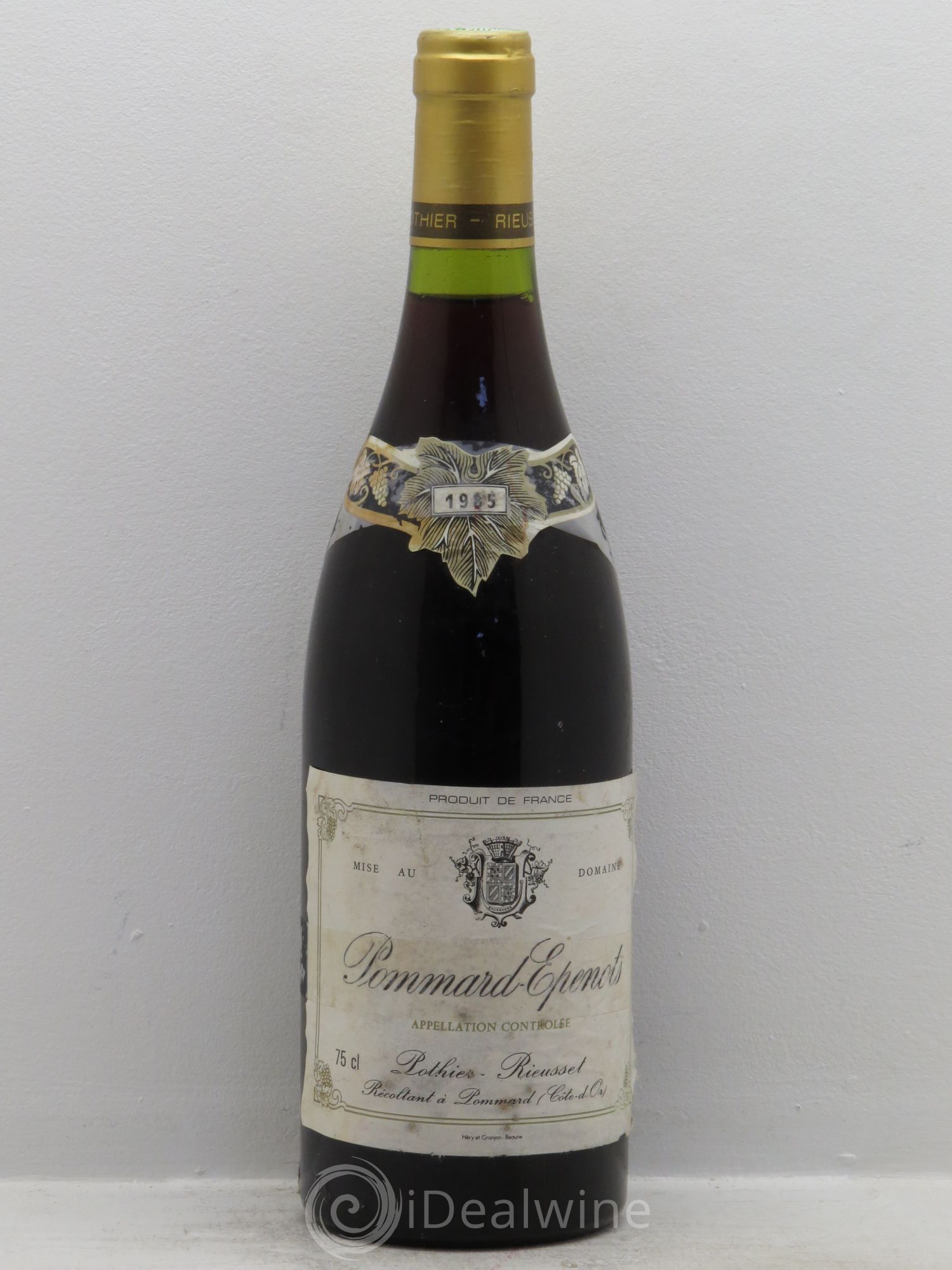 Pommard 1er Cru Domaine Pothier Rieusset 1985 - Lot de 1 bouteille - 0