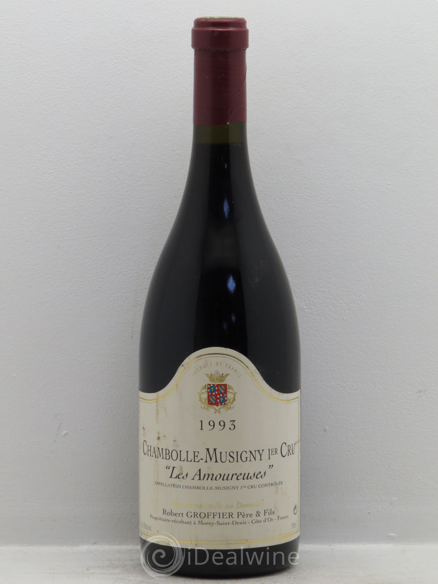 Chambolle-Musigny 1er Cru Les Amoureuses Robert Groffier Père & Fils (Domaine) 1993 - Lot de 1 bouteille - 0