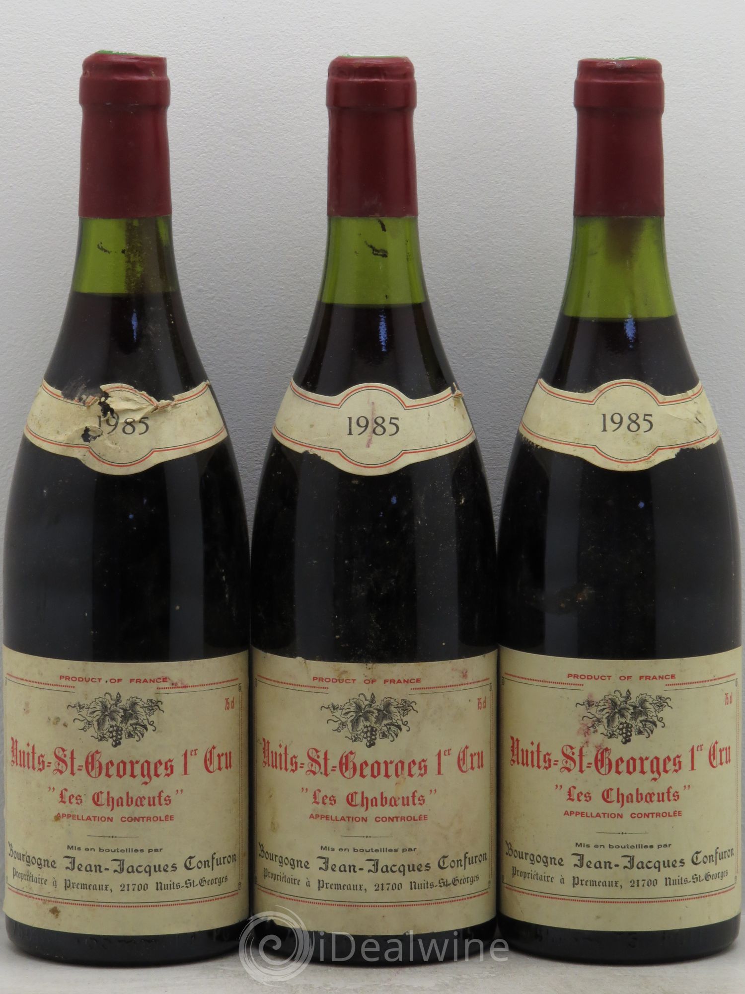 Nuits-Saint-Georges 1er Cru 1985 - Lot de 3 bouteilles - 0