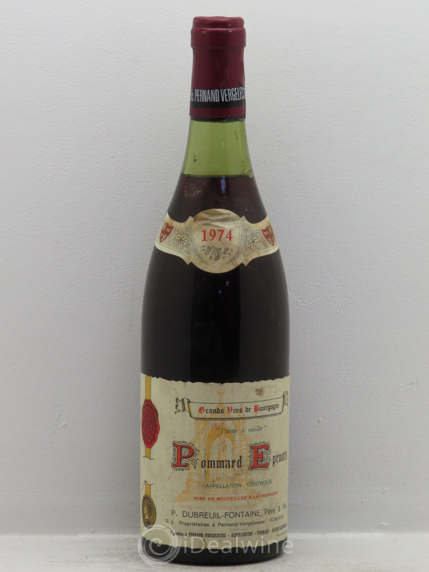 Pommard 1er Cru Domaine Dubreuil 1974 - Posten von 1 Flasche - 0