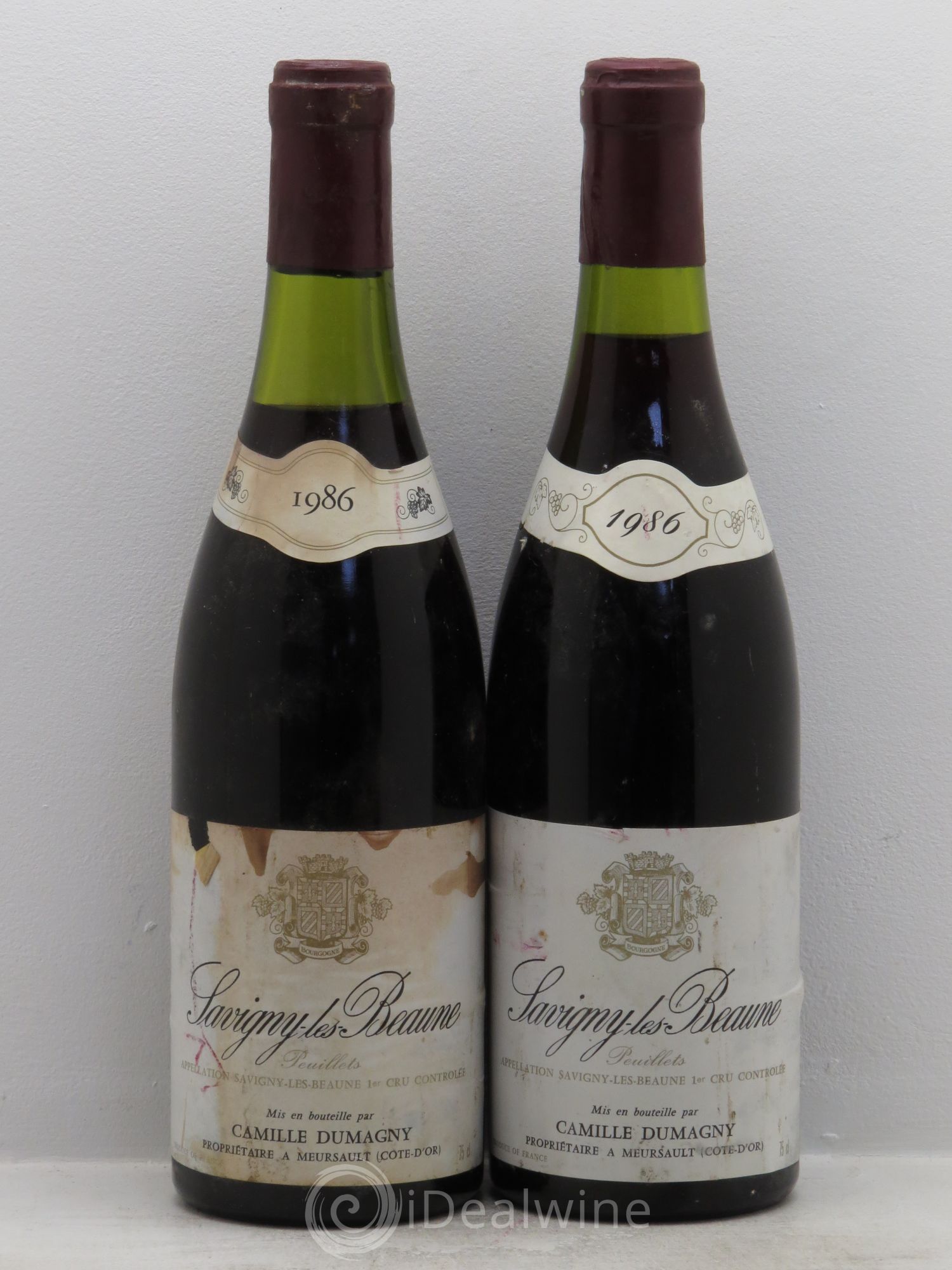 Savigny-lès-Beaune 1er Cru Camille Dumagny 1986 - Posten von 2 Flaschen - 0