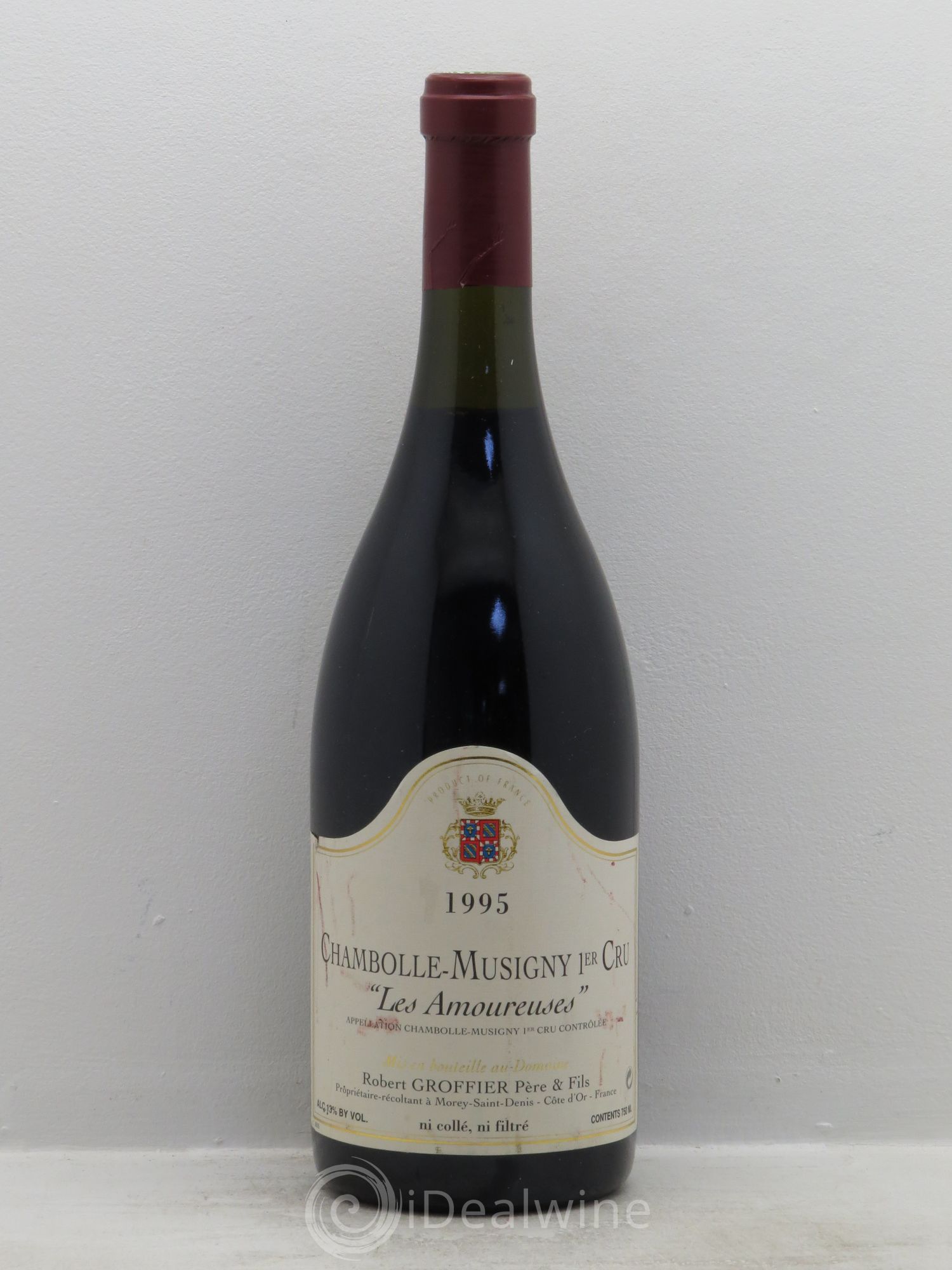 Chambolle-Musigny 1er Cru Les Amoureuses Robert Groffier Père & Fils (Domaine) 1995 - Lot de 1 bouteille - 0