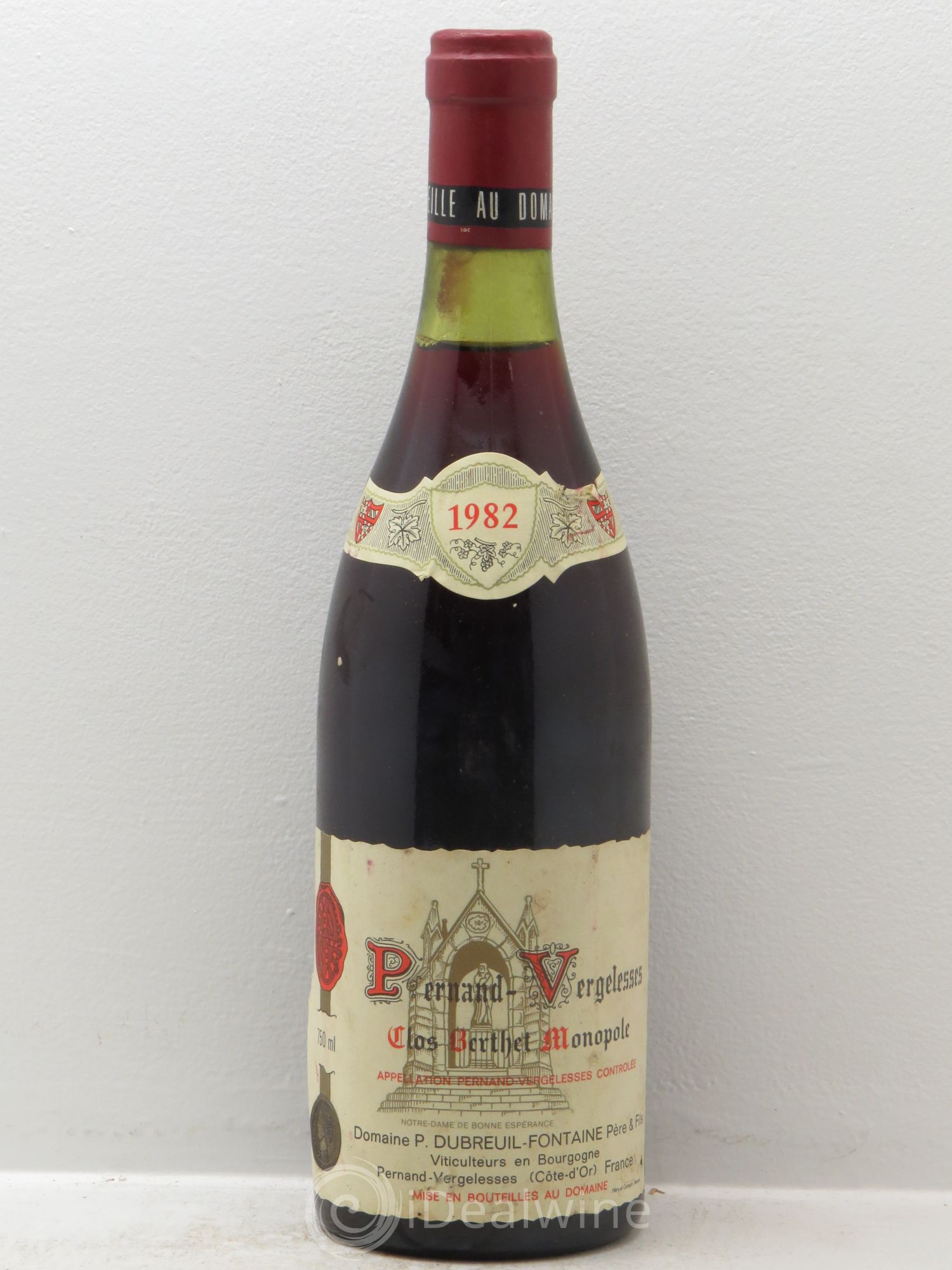 Pernand-Vergelesses Clos Berthet 1982 - Lot de 1 bouteille - 0