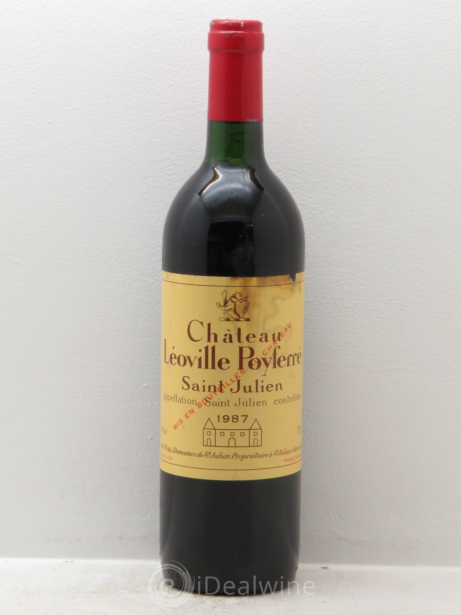 Château Léoville Poyferré 2ème Grand Cru Classé 1987 - Lot de 1 bouteille - 0
