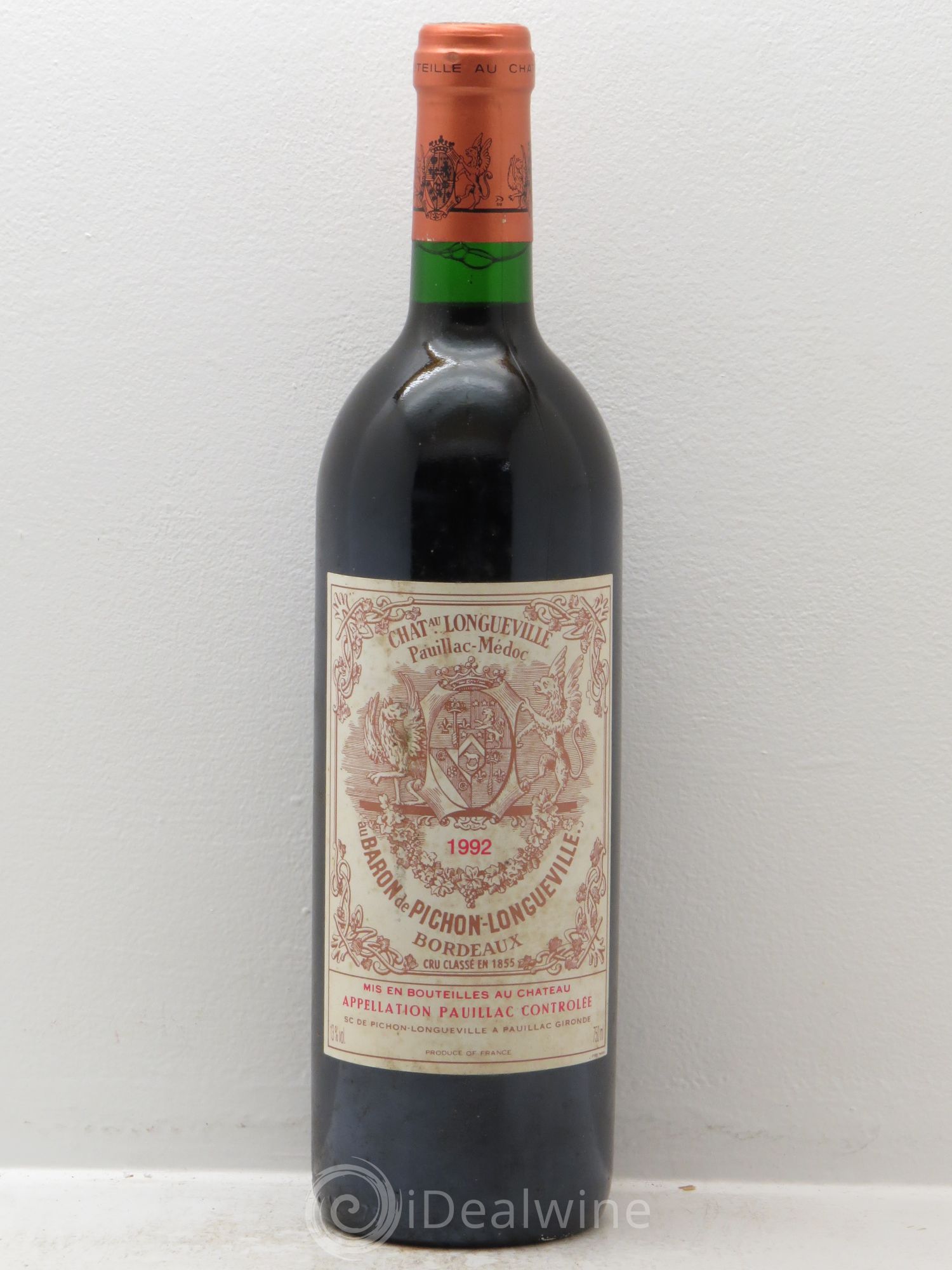 Pichon Longueville Baron 2ème Grand Cru Classé 1992 - Lot de 1 bouteille - 0