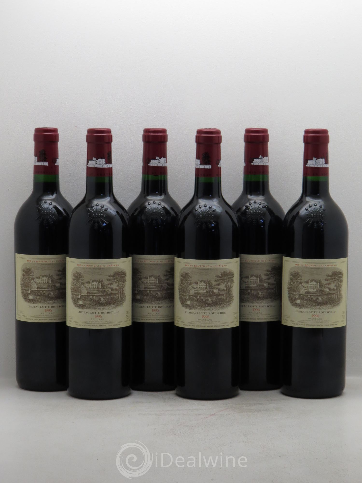 Château Lafite Rothschild 1er Grand Cru Classé 1996 - Lot de 6 bouteilles - 0
