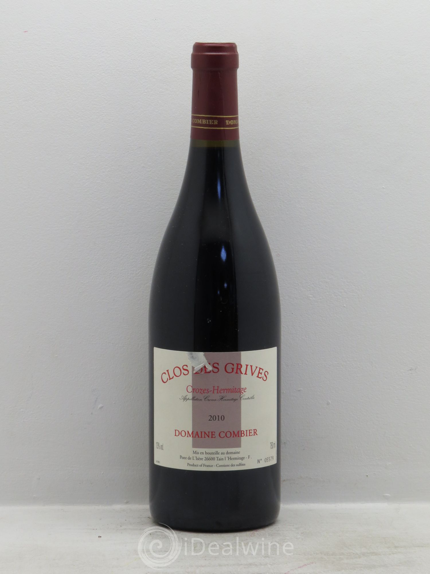 Crozes-Hermitage Clos des Grives Combier 2010 - Lot de 6 bouteilles - 0
