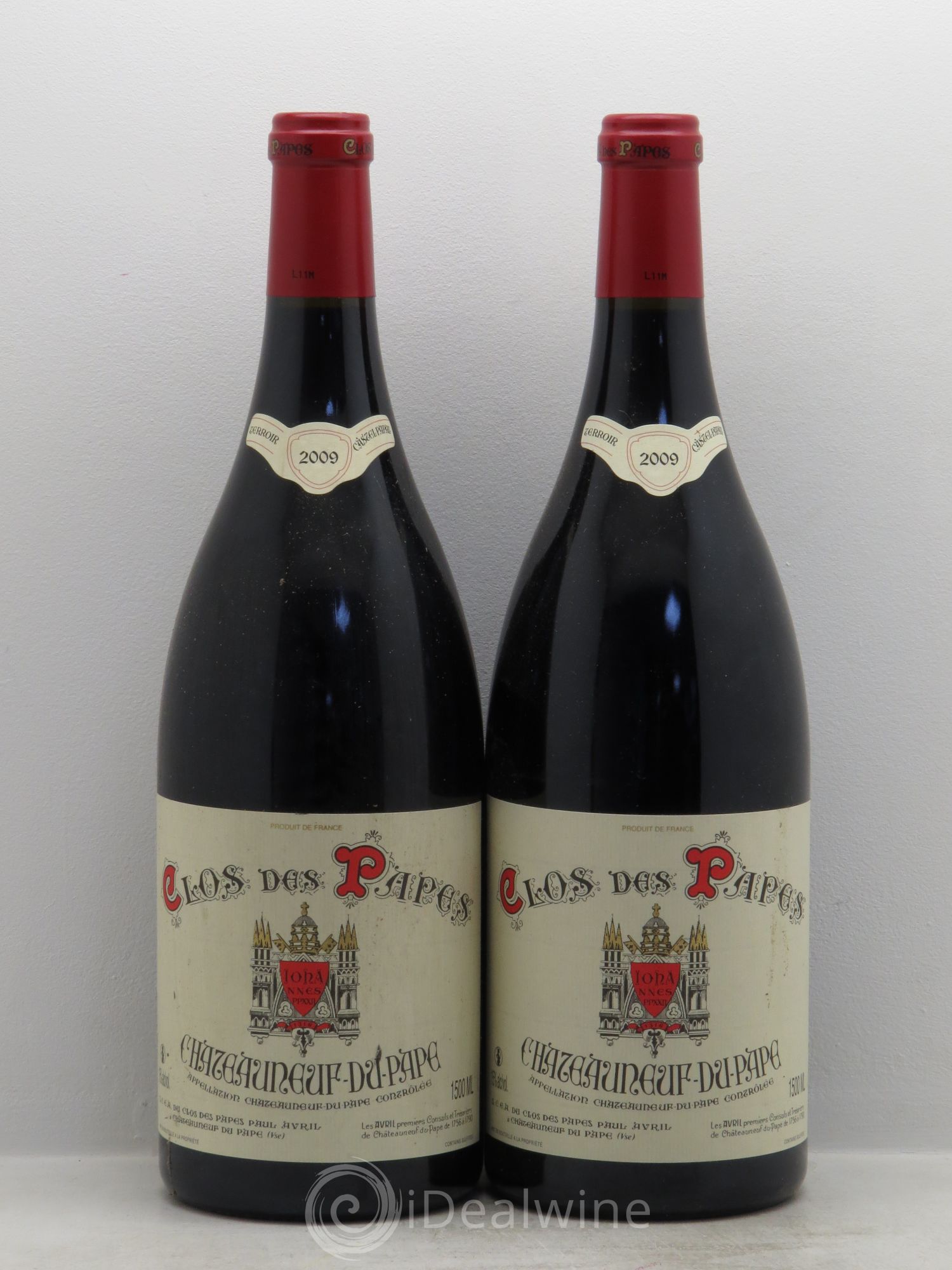 Châteauneuf-du-Pape Clos des Papes - Paul Avril 2009 - Lot de 2 magnums - 0