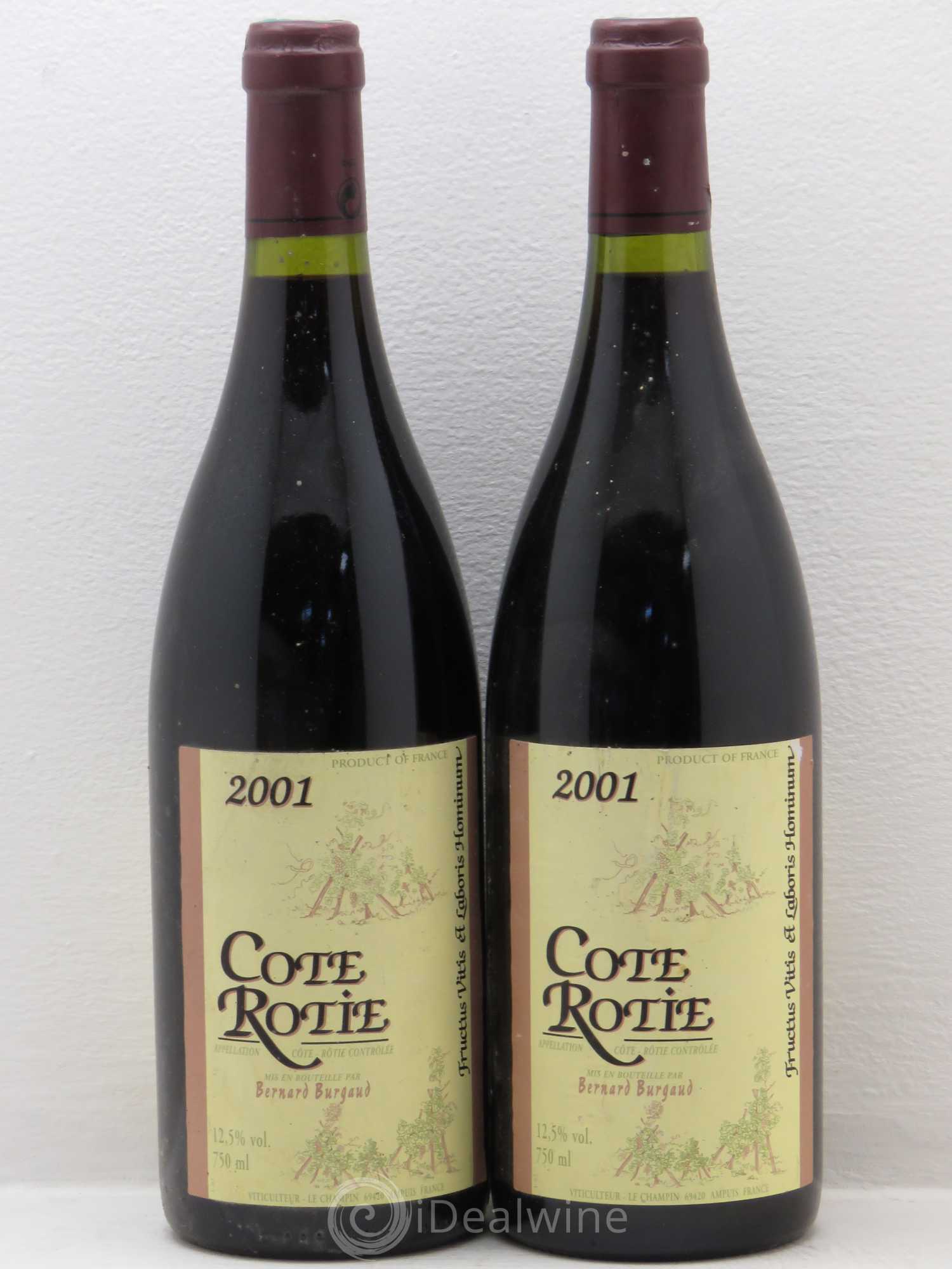 Côte-Rôtie Bernard Burgaud 2001 - Lot de 2 bouteilles - 0