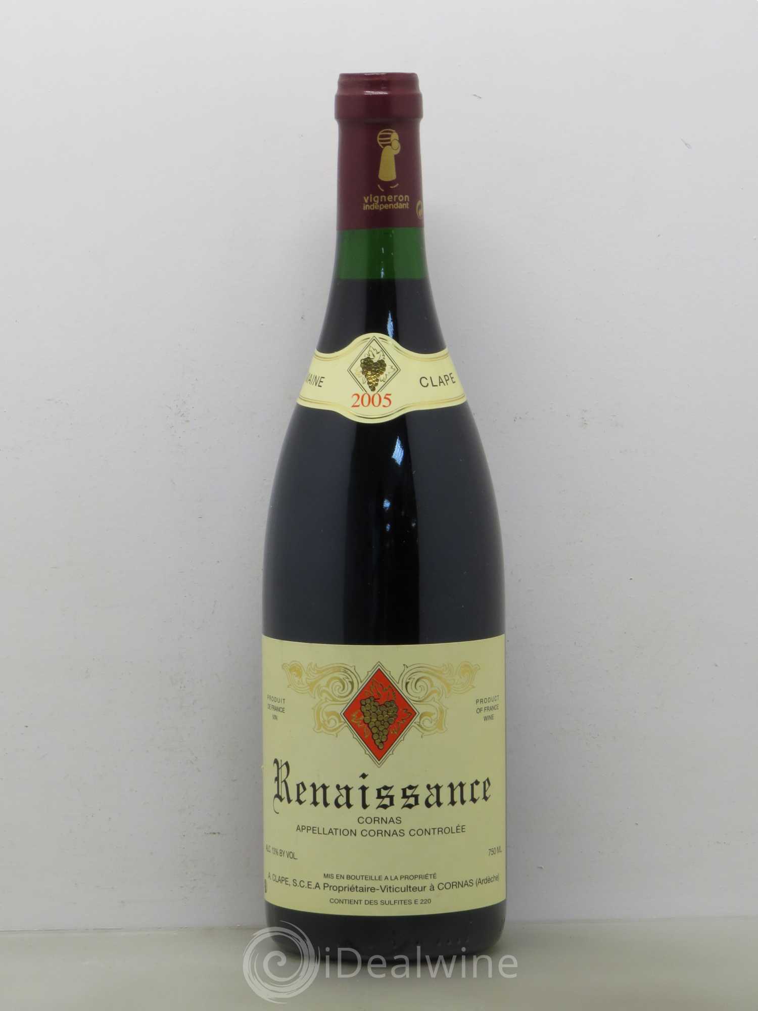 Cornas Renaissance Auguste Clape 2005 - Posten von 1 Flasche - 0