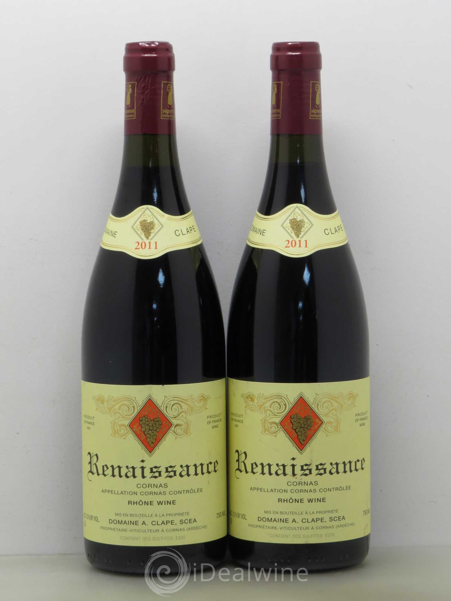 Cornas Renaissance Auguste Clape 2011 - Posten von 2 Flaschen - 0