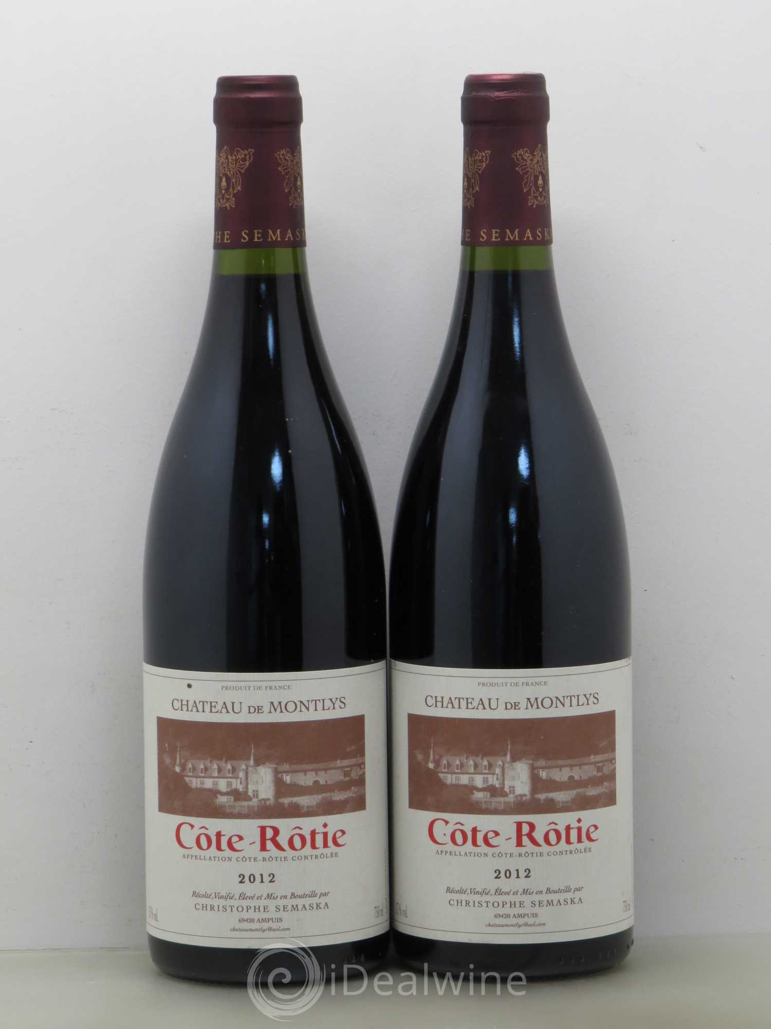 Côte-Rôtie Domaine de Montlys 2012 - Posten von 2 Flaschen - 0