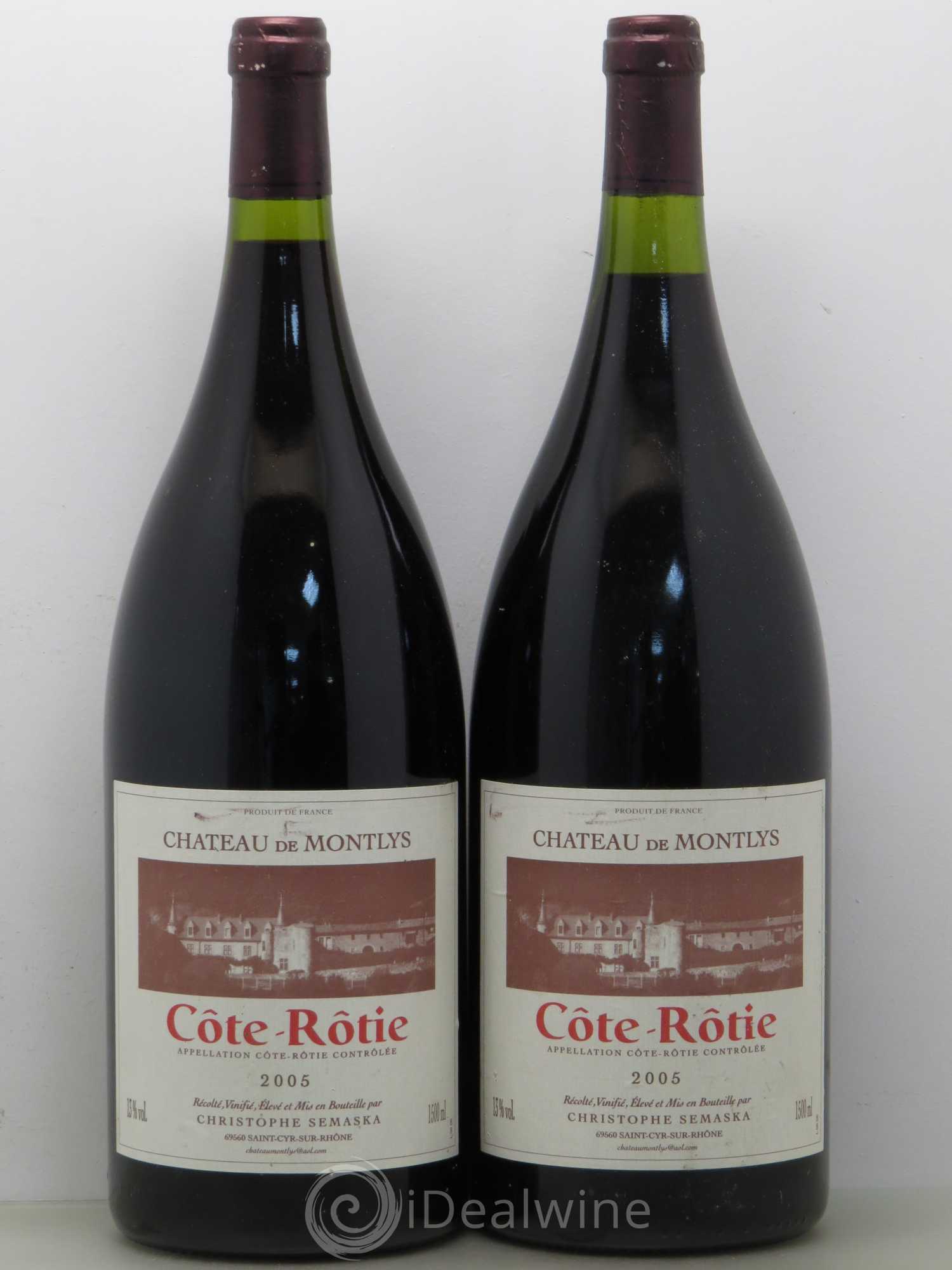 Côte-Rôtie Domaine de Montlys 2005 - Posten von 2 Magnum - 0