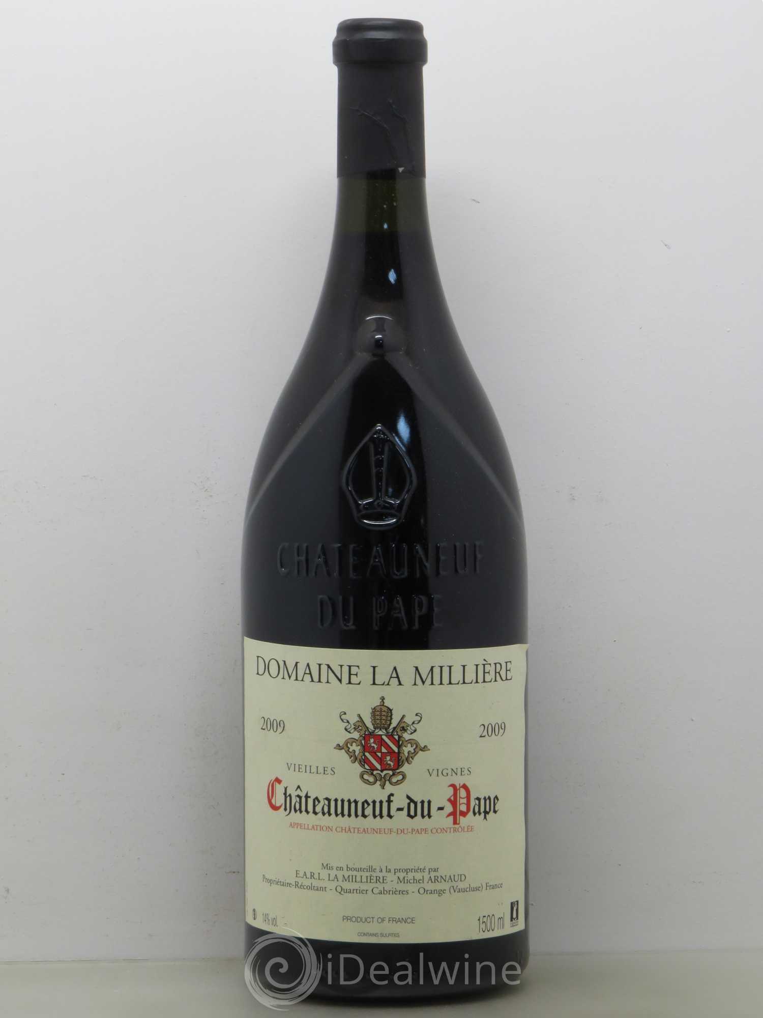 Châteauneuf-du-Pape Vieilles vignes Domaine de La Millière (sans prix de réserve) 2009 - Posten von 1 Magnum - 0