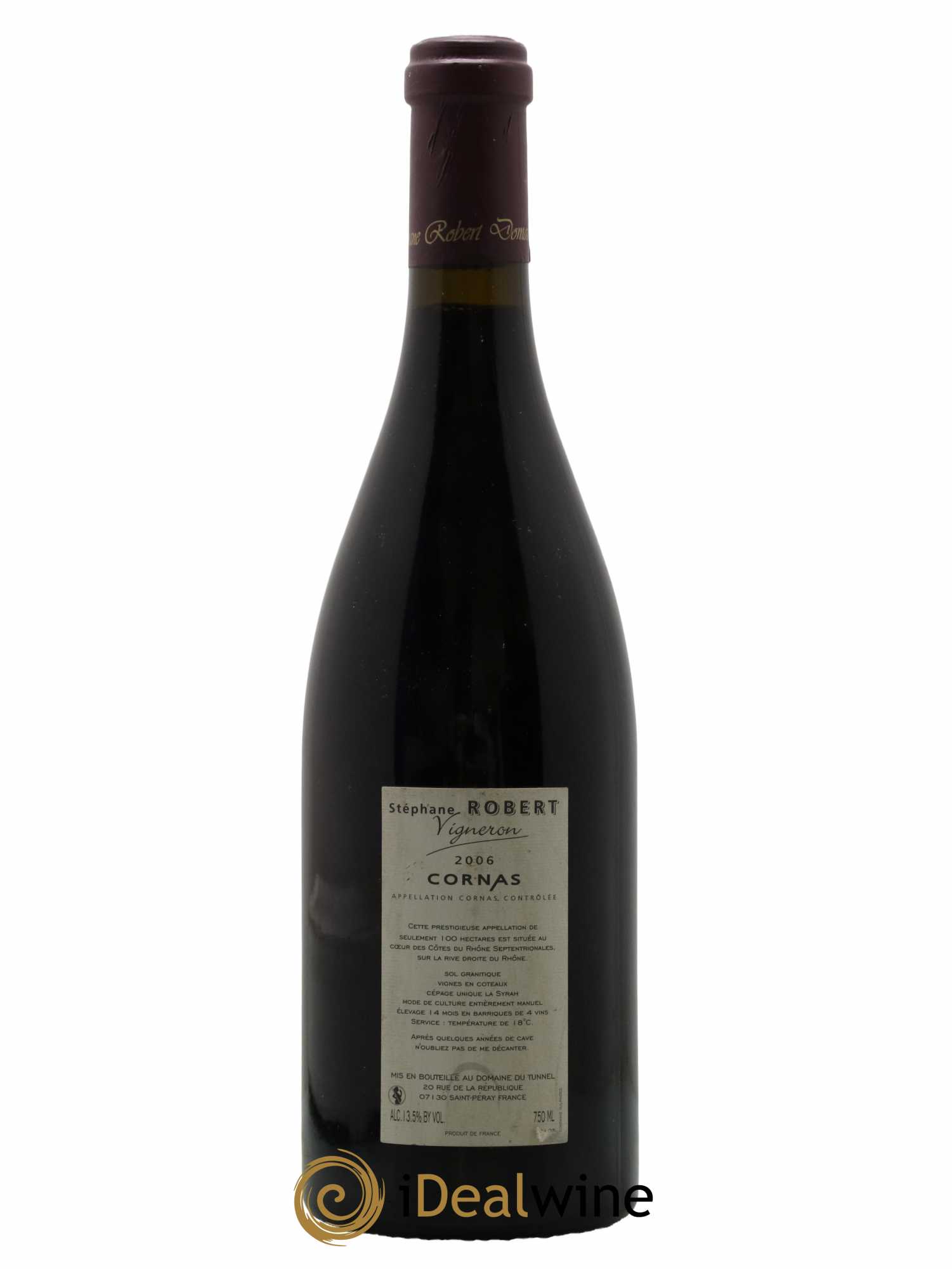 Cornas Tunnel (Domaine du) 2006 - Lot of 1 bottle - 1