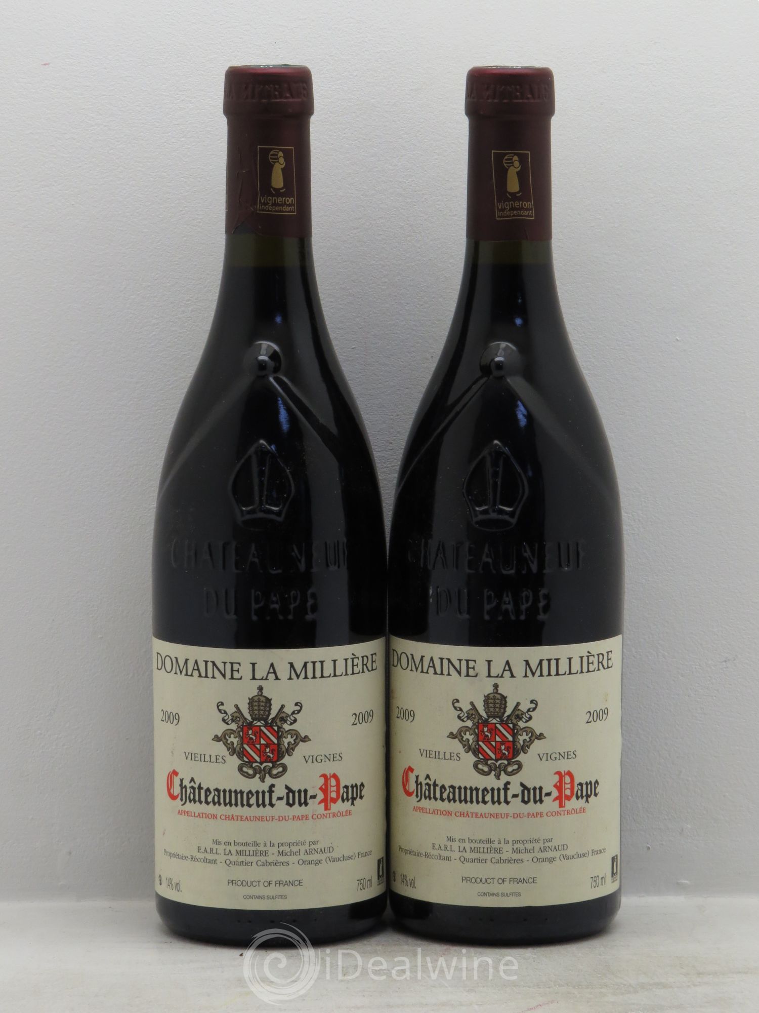 Châteauneuf-du-Pape Vieille vigne domaine de la Millière 2009 - Posten von 2 Flaschen - 0