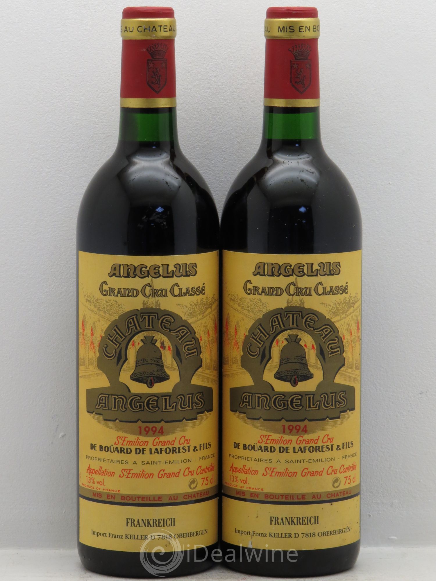 Château Angélus 1er Grand Cru Classé A 1994 - Lot de 2 bouteilles - 0