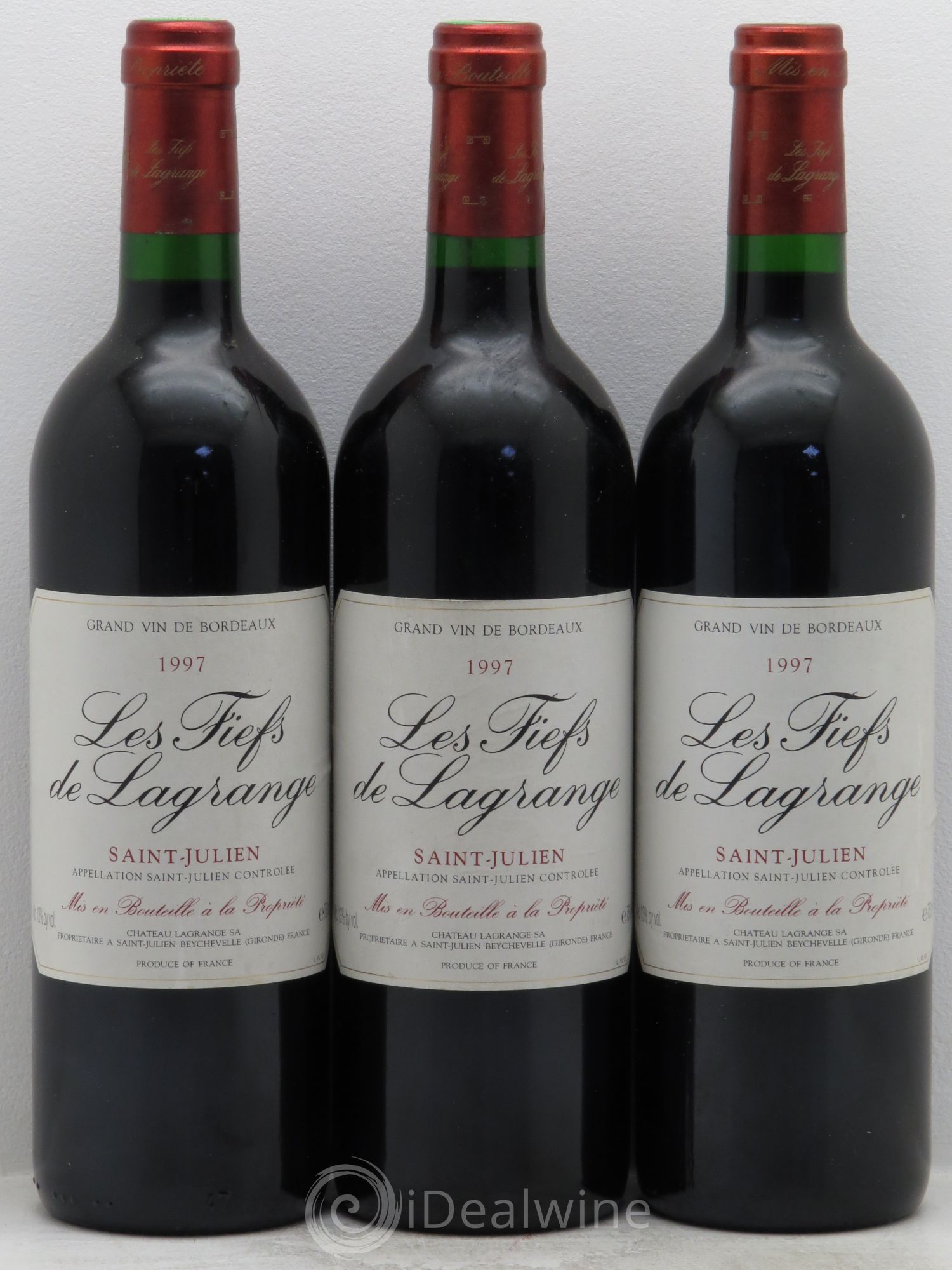 Les Fiefs de Lagrange Second Vin 1997 - Lot de 3 bouteilles - 0