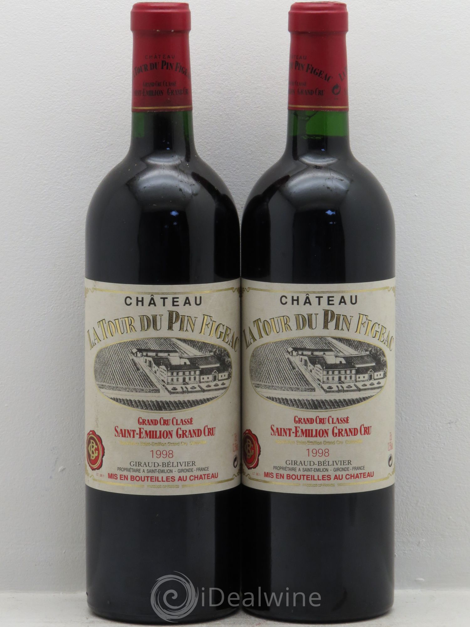 Château la Tour du Pin Figeac 1998 - Lot de 2 bouteilles - 0
