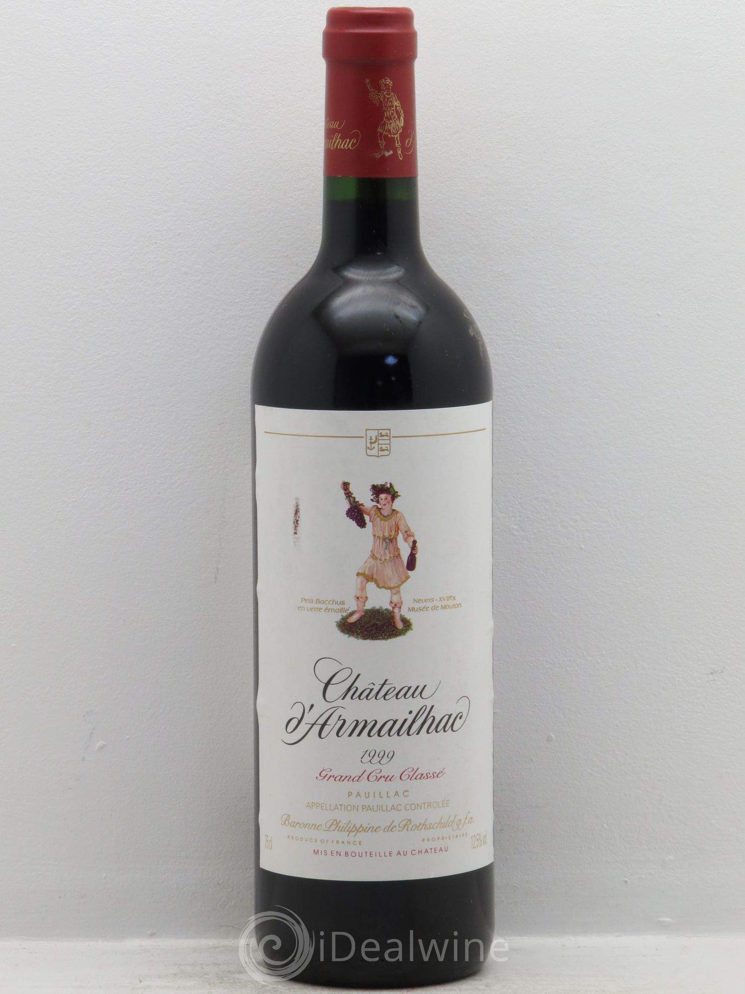 Château d' Armailhac - Mouton Baron(ne) Philippe 5ème Grand Cru Classé 1999 - Lot de 1 bouteille - 0
