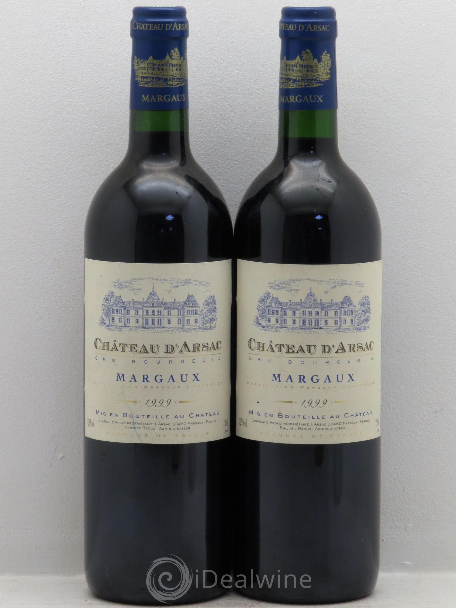 Château d' Arsac Cru Bourgeois (sans prix de réserve) 1999 - Lot de 2 bouteilles - 0