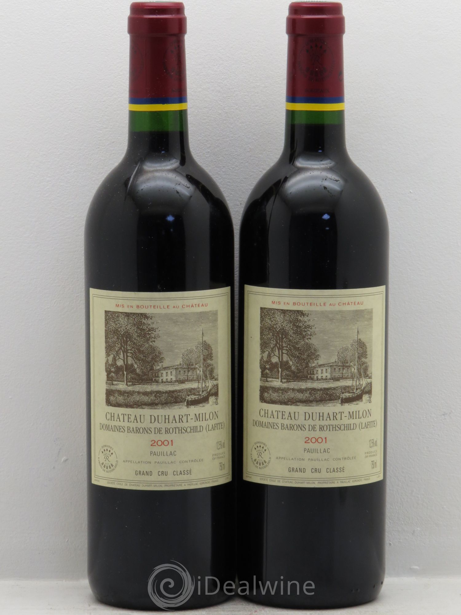 Château Duhart-Milon 4ème Grand Cru Classé 2001 - Lot de 2 bouteilles - 0
