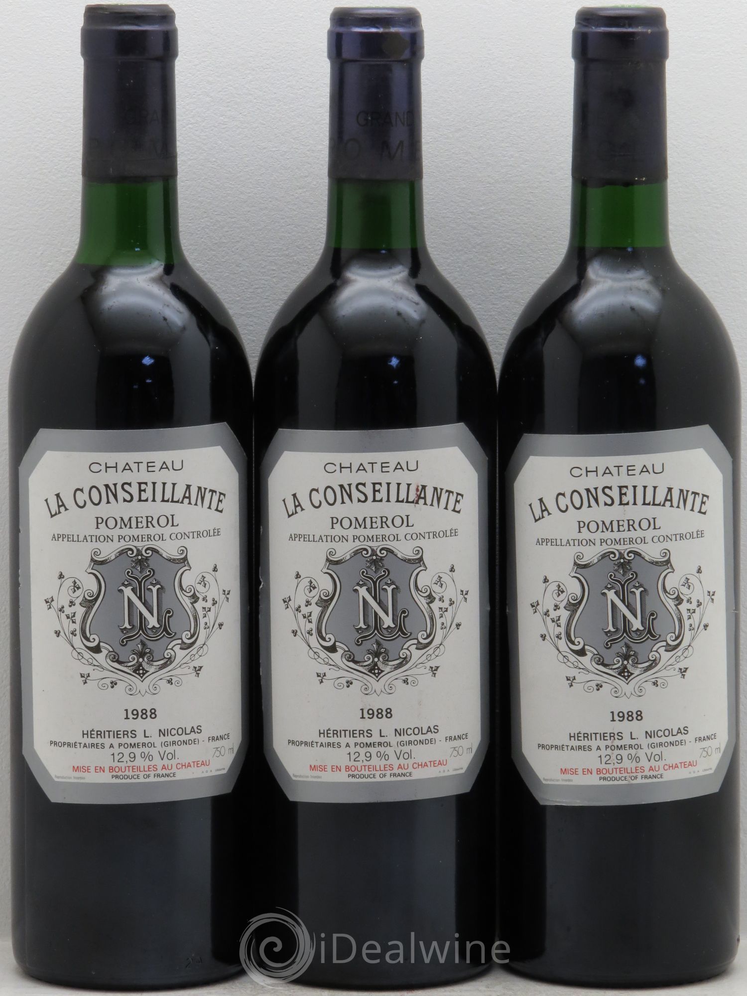 Château la Conseillante 1988 - Lot de 3 bouteilles - 0
