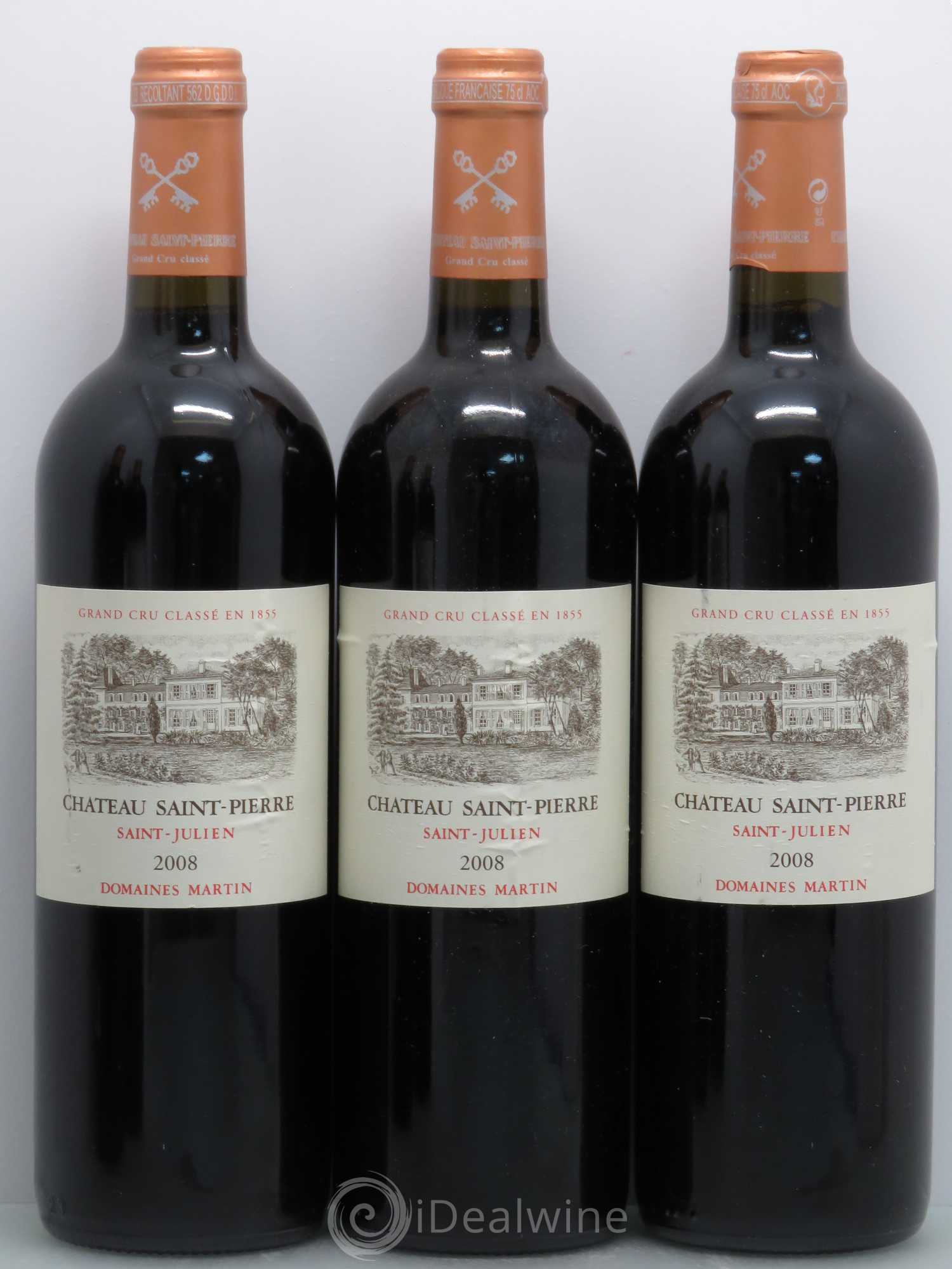 Château Saint-Pierre 4ème Grand Cru Classé 2008 - Lot de 5 bouteilles - 1