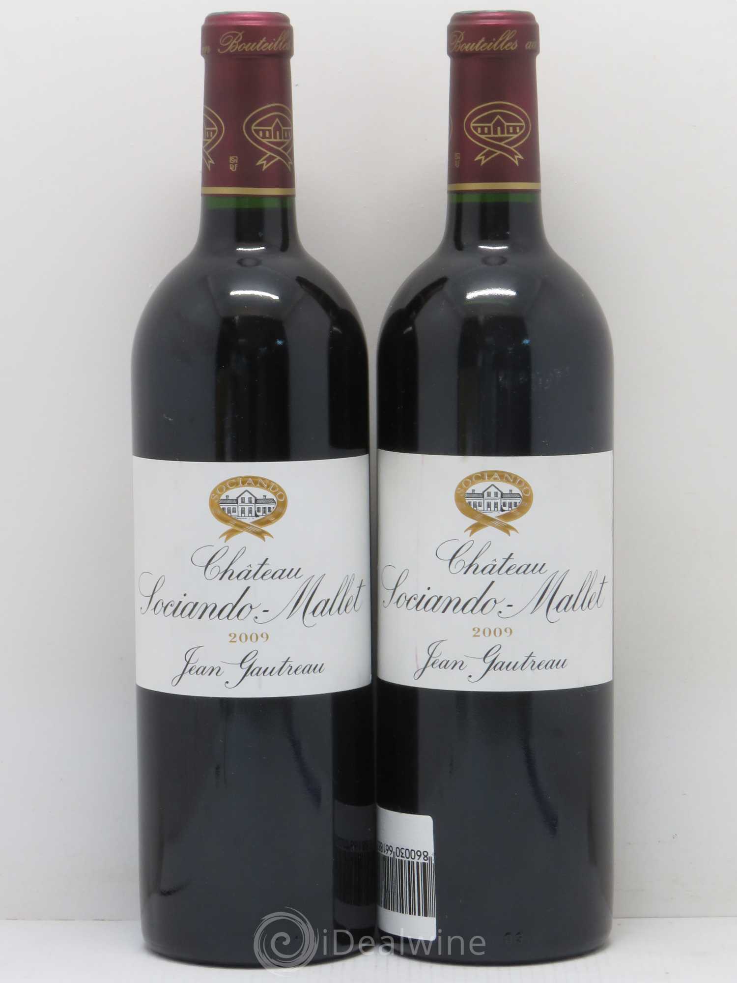 Château Sociando Mallet 2009 - Lot de 2 bouteilles - 0