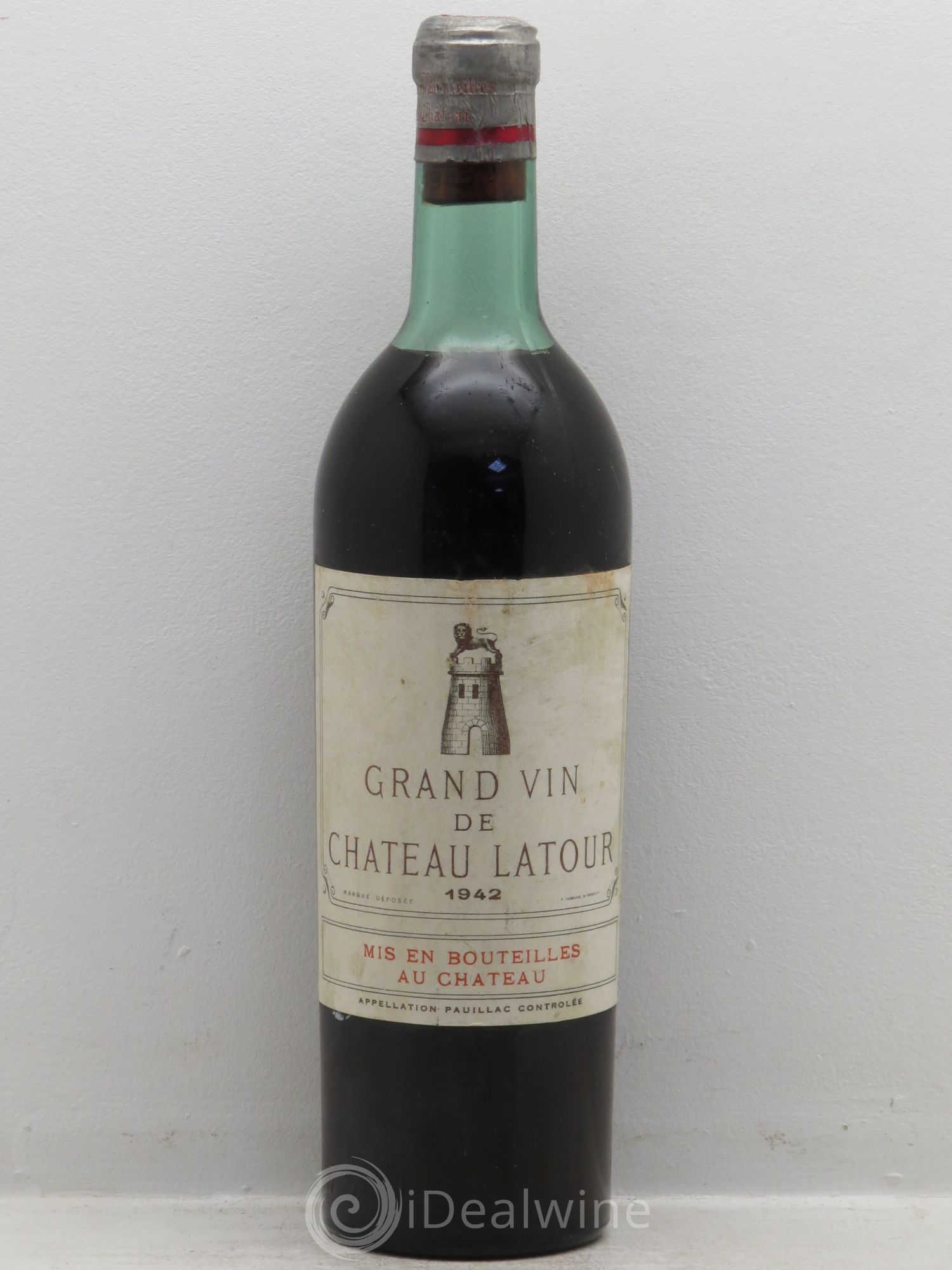 Château Latour 1er Grand Cru Classé 1942 - Lot de 1 bouteille - 0