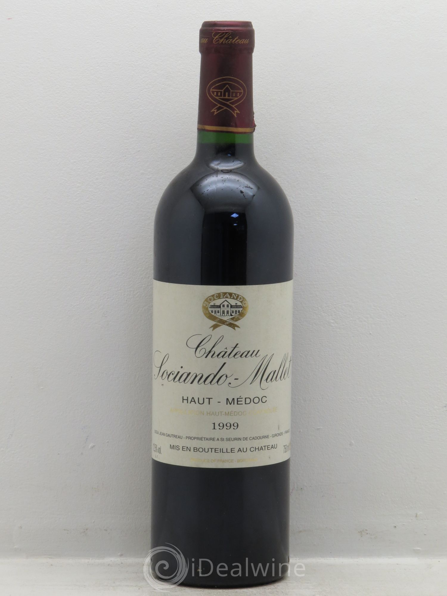 Château Sociando Mallet 1999 - Lot de 1 bouteille - 0