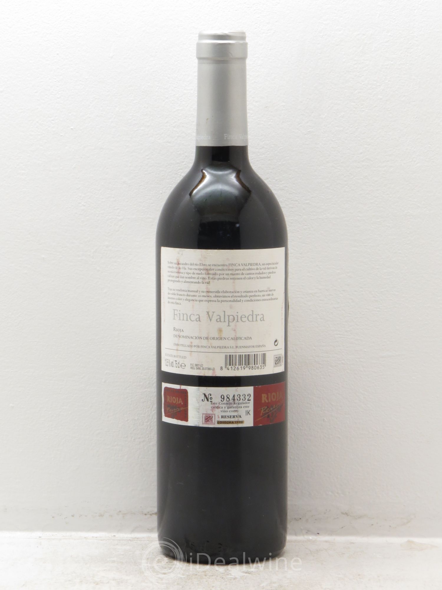 Rioja DOCA Finca Valpiedra 1998 - Lotto di 1 bottiglia - 1
