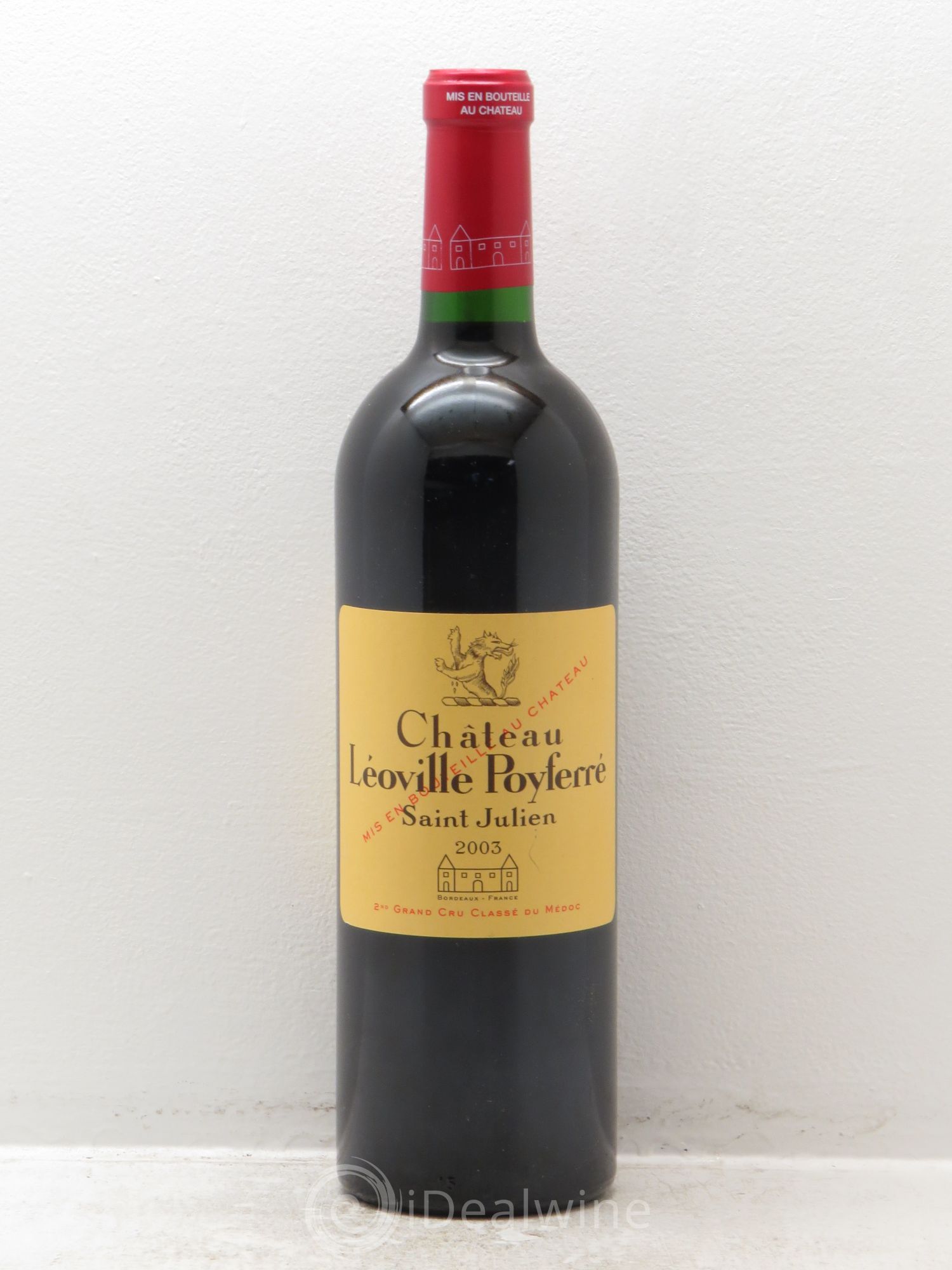 Château Léoville Poyferré 2ème Grand Cru Classé 2003 - Lot de 1 bouteille - 0