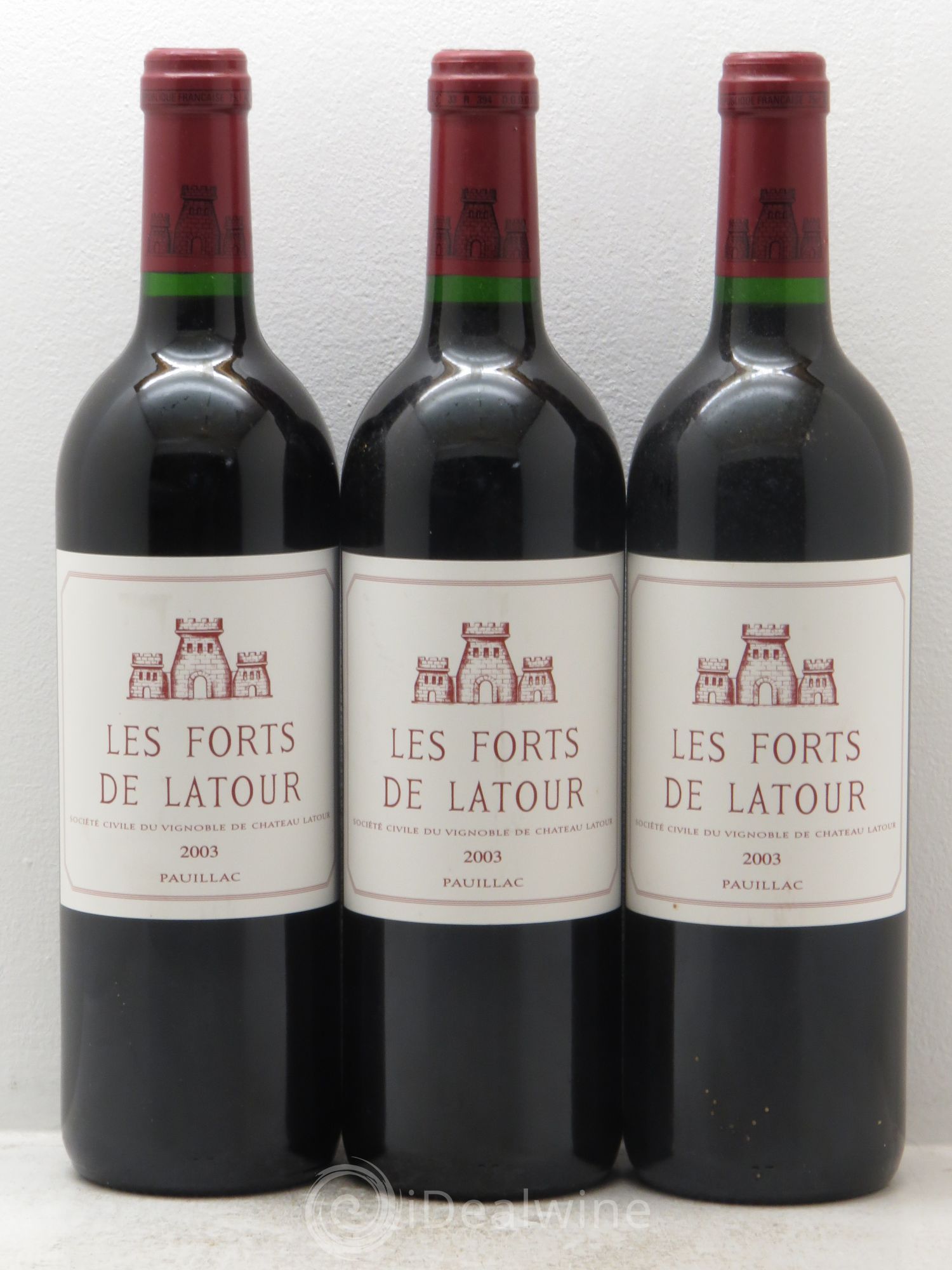 Les Forts de Latour Second Vin 2003 - Lot de 3 bouteilles - 0