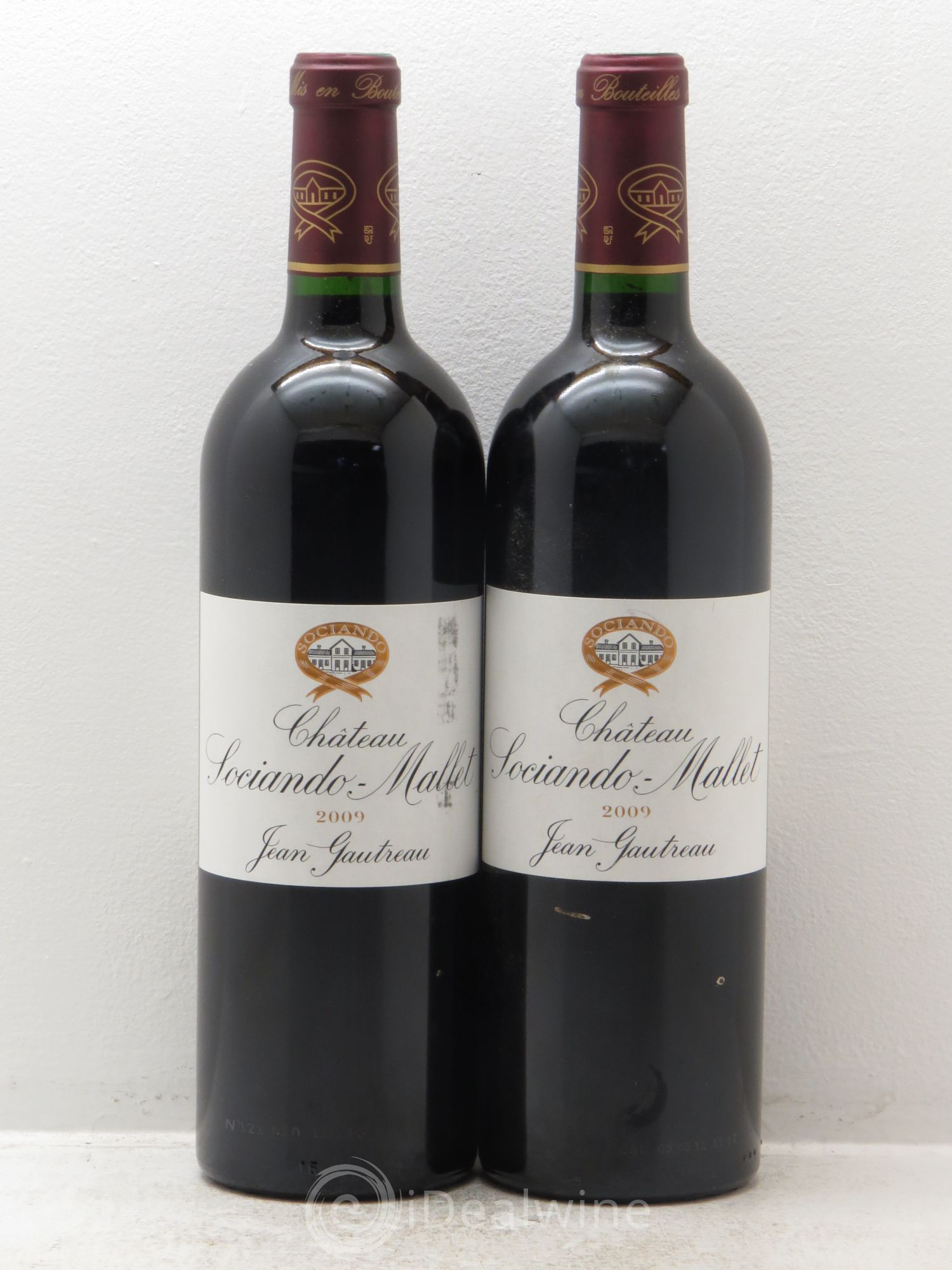 Château Sociando Mallet 2009 - Lot de 2 bouteilles - 0