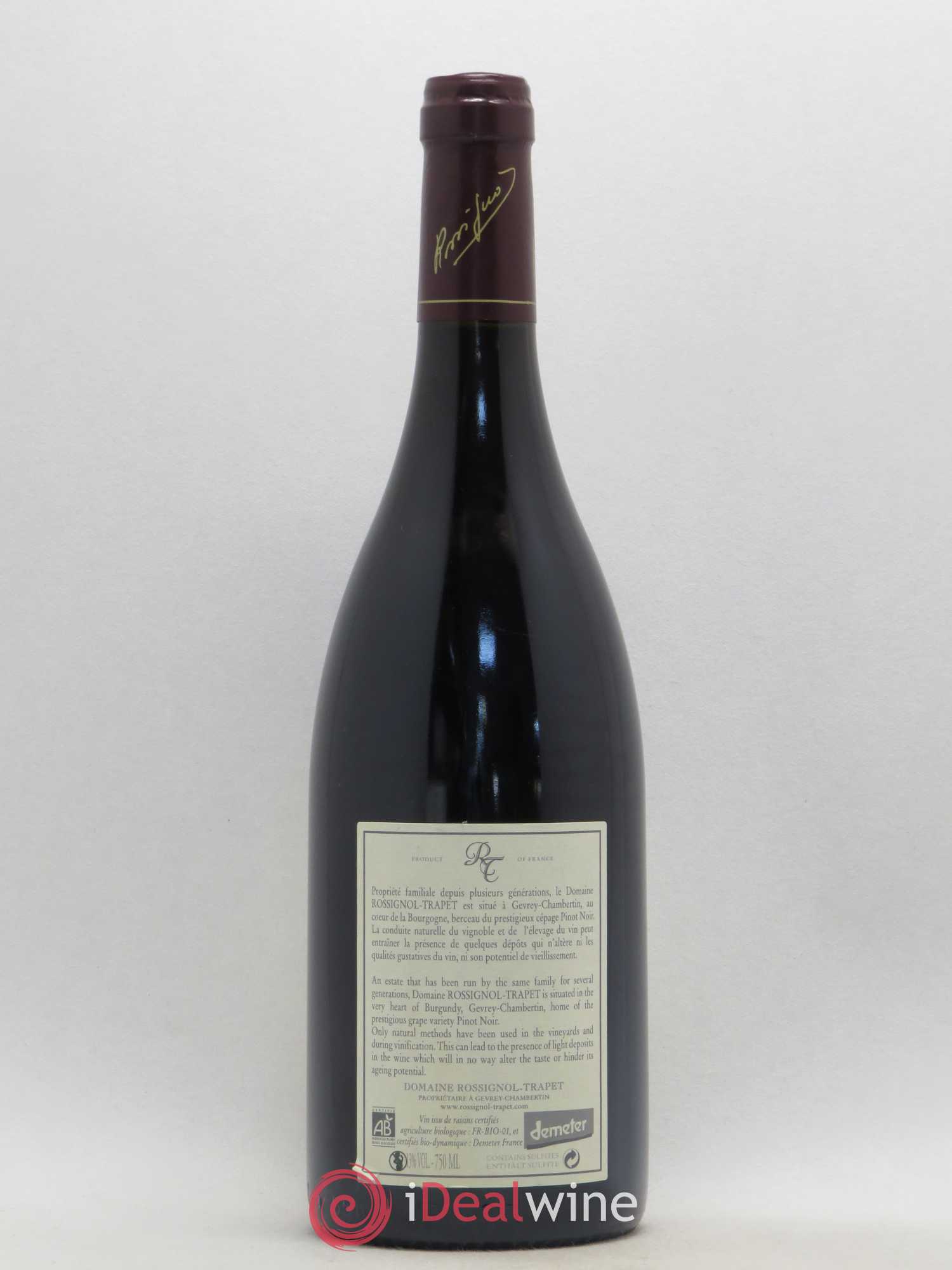 Chambertin Grand Cru Rossignol-Trapet (Domaine) 2009 - Lot de 1 bouteille - 1