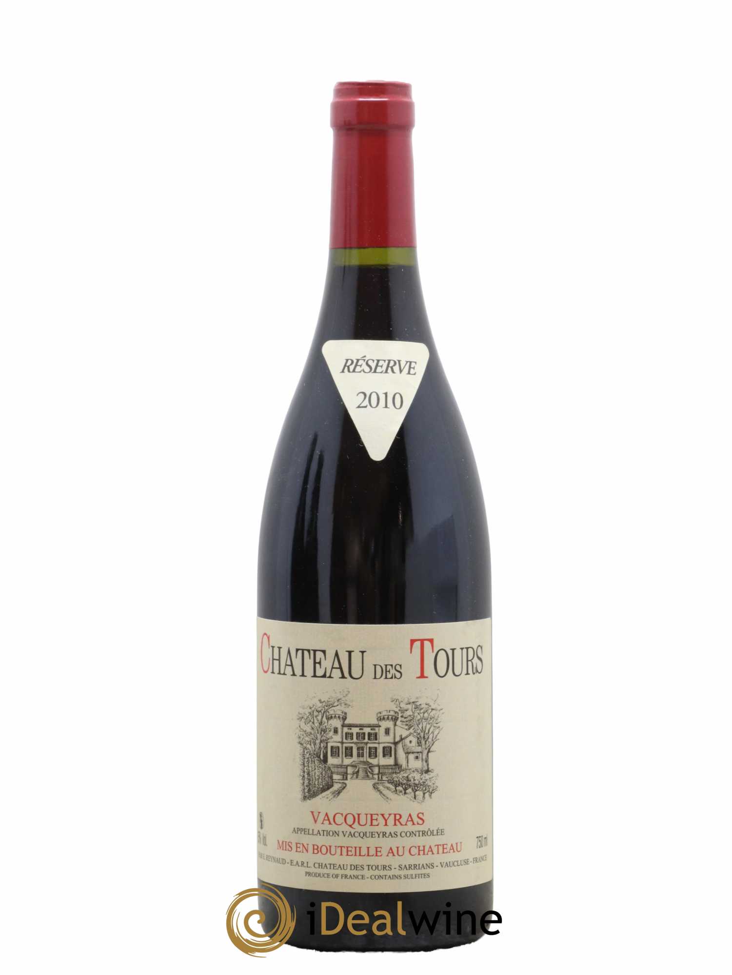 Vacqueyras Château des Tours Emmanuel Reynaud 2010 - Lot de 1 bouteille - 0