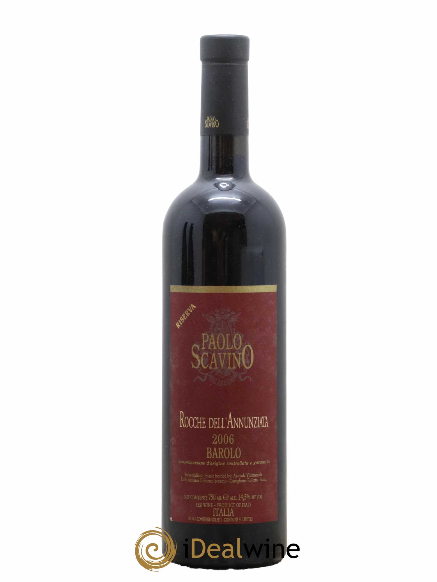 Barolo DOCG Rocche dell'Annunziata Riserva Paolo Scavino 2006 - Lot de 1 bouteille - 0