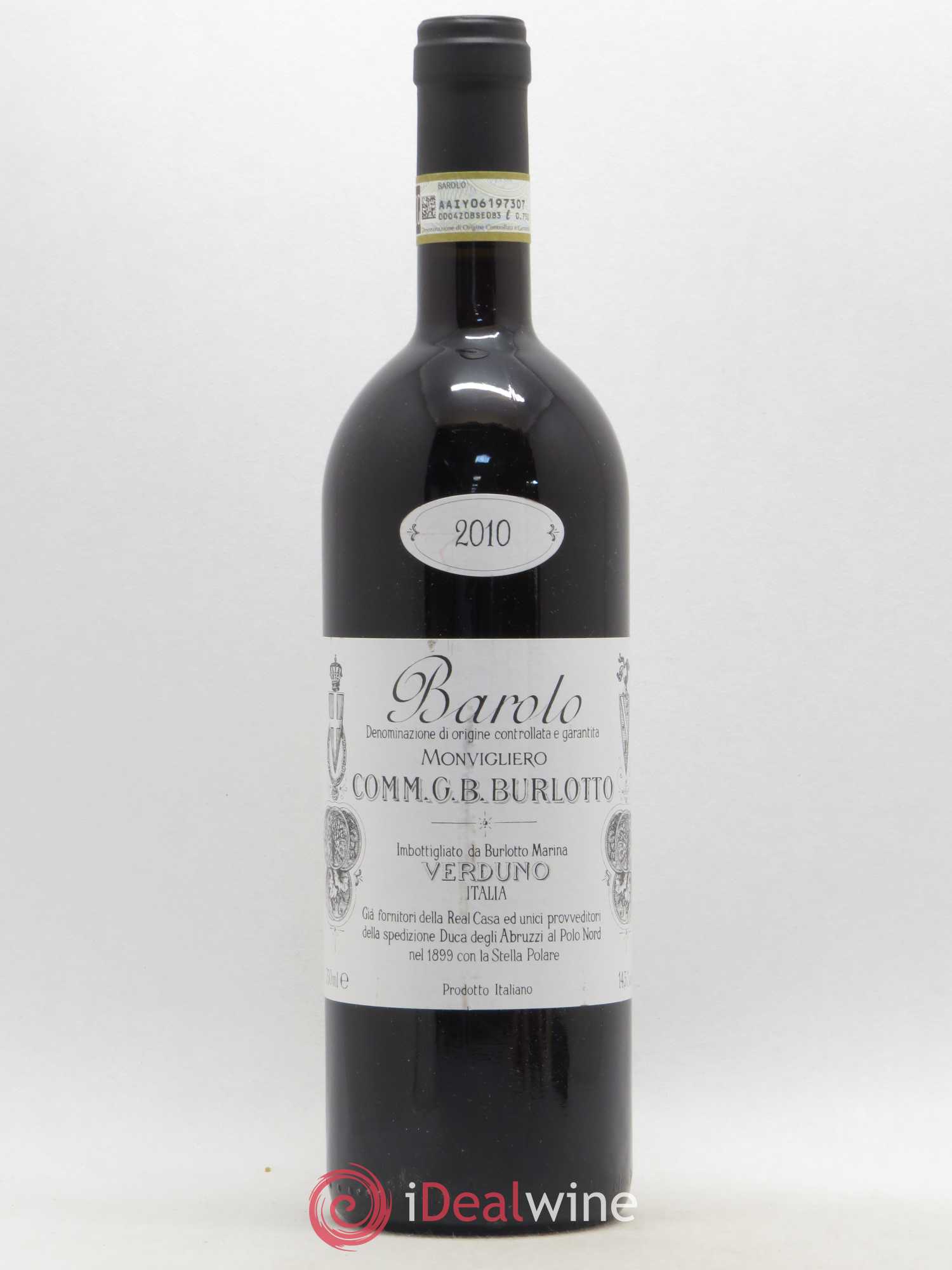 Barolo DOCG Monvigliero Comm. Giovan Battista Burlotto 2010 - Lot de 1 bouteille - 0