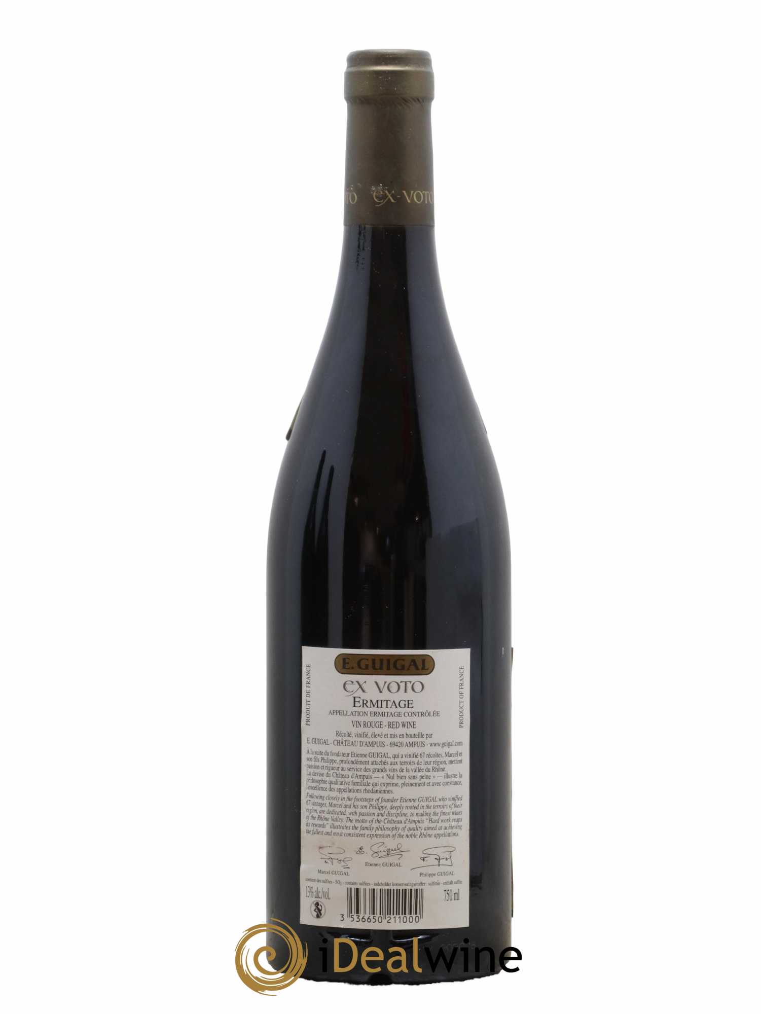 Ermitage Ex Voto Guigal 2005 - Lot de 1 bouteille - 1