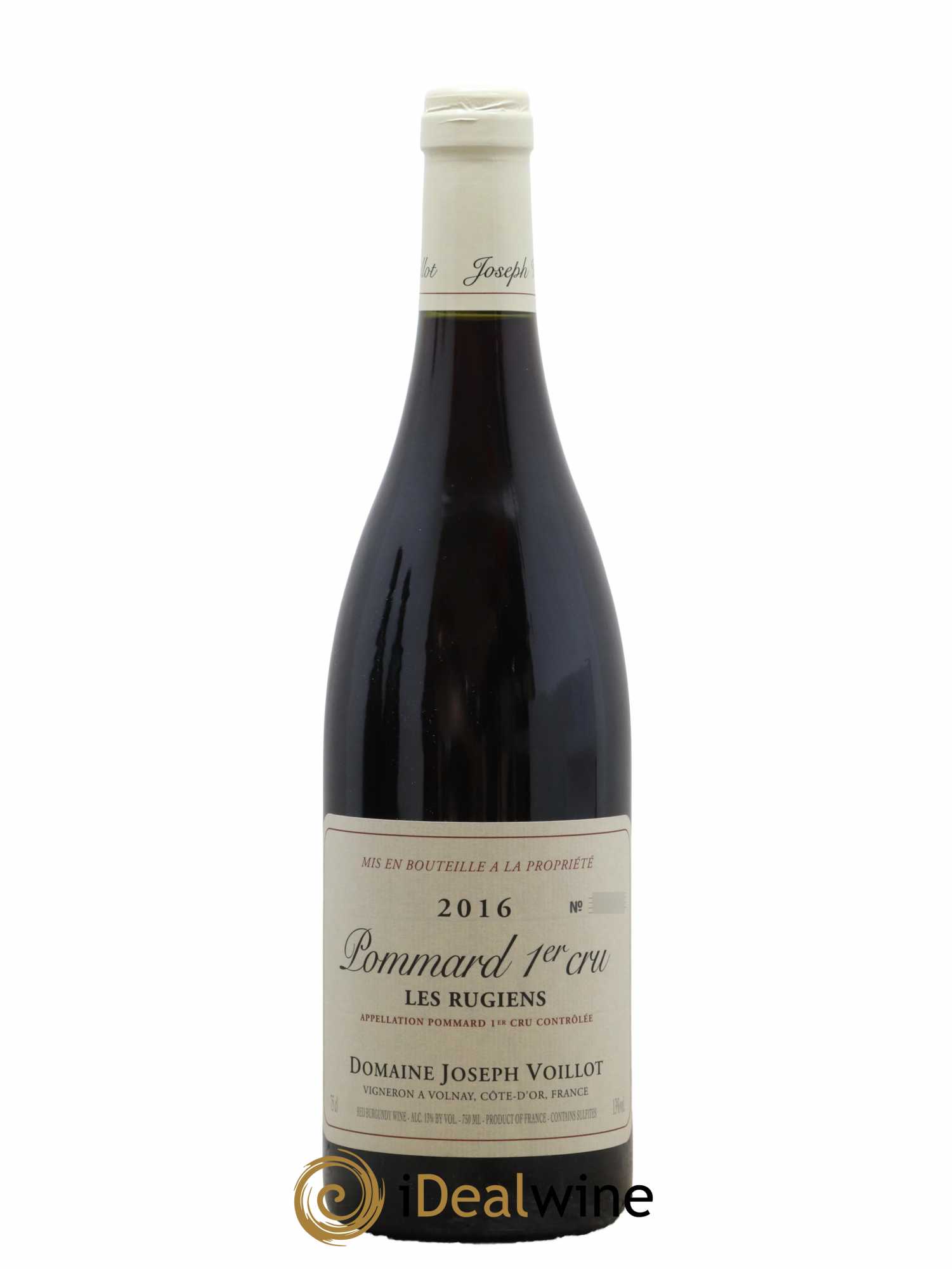 Pommard 1er Cru Les Rugiens Joseph Voillot (Domaine) 2016 - Lot de 1 bouteille - 0