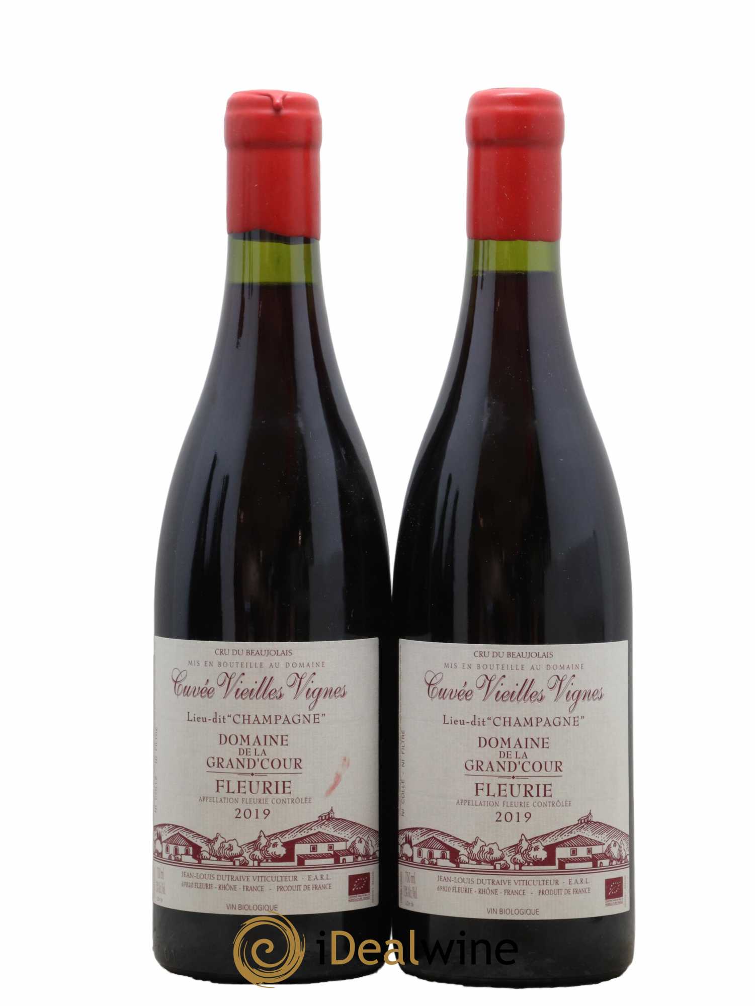 Fleurie Champagne - Cuvée Vieilles Vignes Grand'cour (Domaine de la) - Jean-Louis Dutraive 2019 - Lot de 2 bouteilles - 0