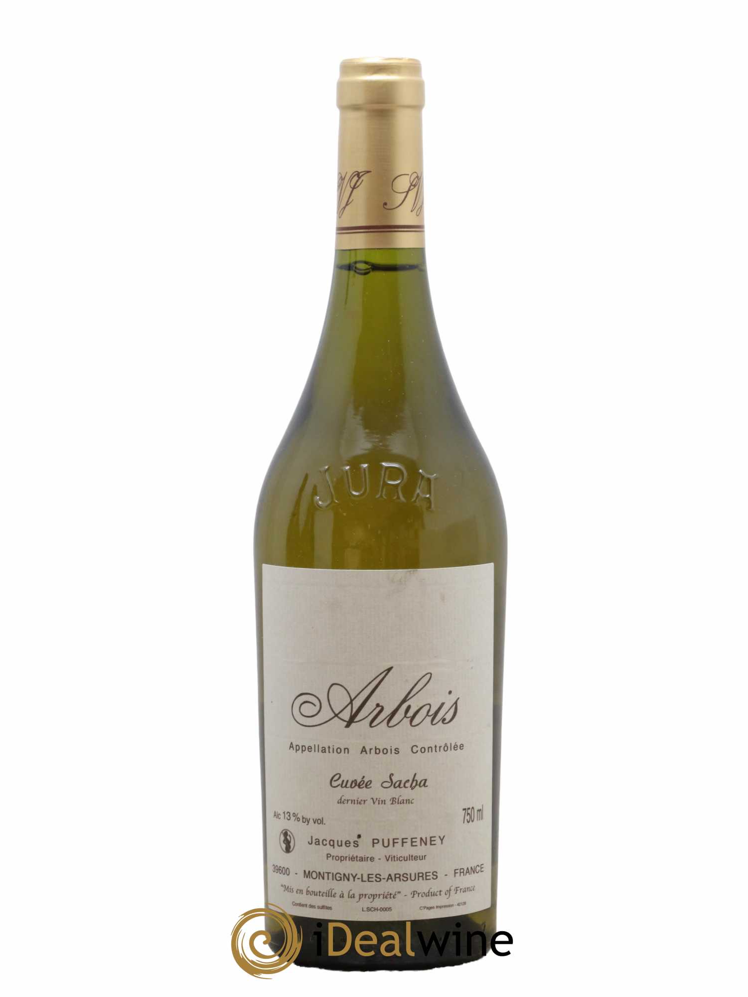 Arbois Cuvée Sacha Jacques Puffeney - Lot de 1 bouteille - 0